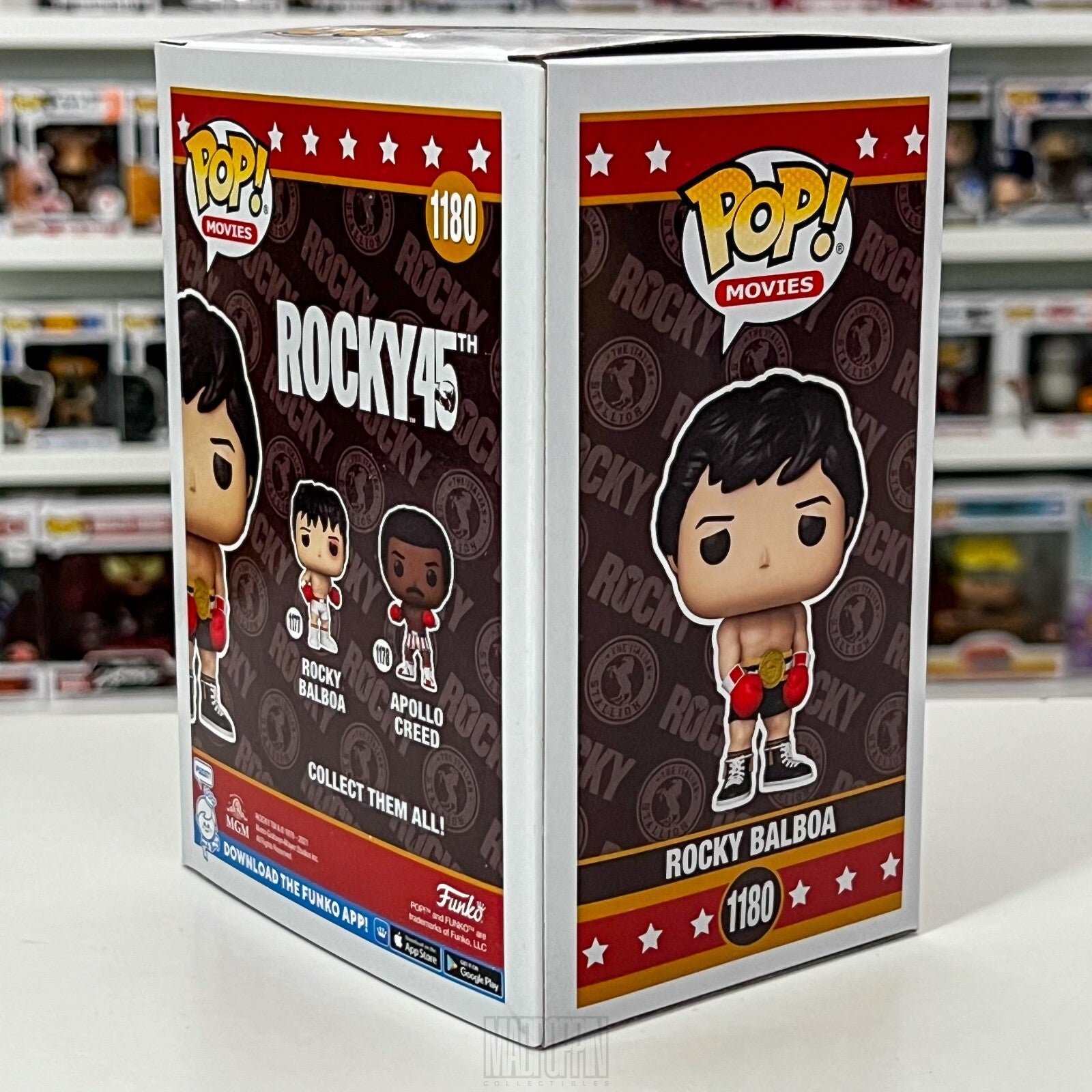 Funko Pop Movies Rocky Balboa w/Championship Belt Specialty Series Boxing 1180
