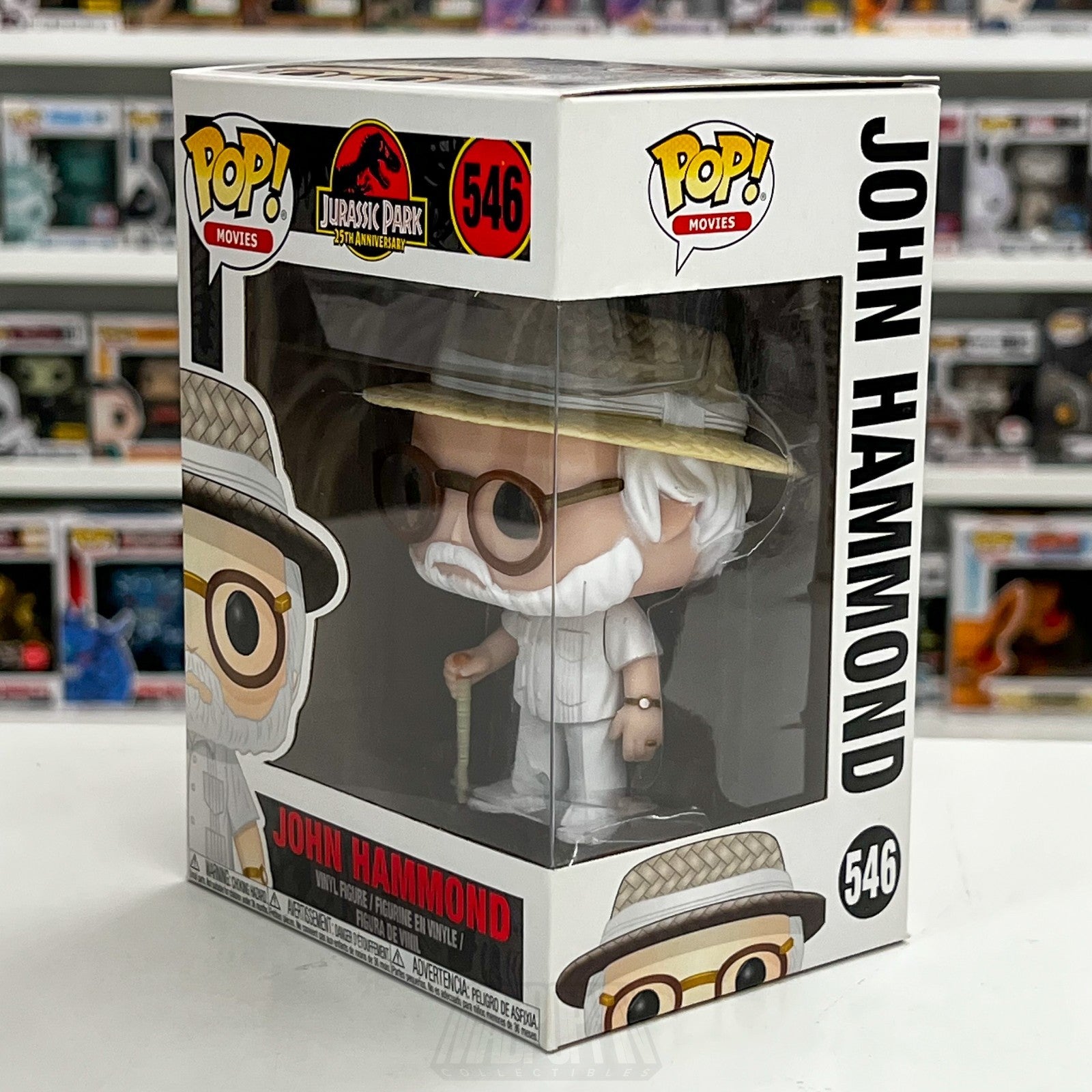 Funko Pop Movies Jurassic Park John Hammond  546 InGen Dinosaur Toy Vinyl Figure1