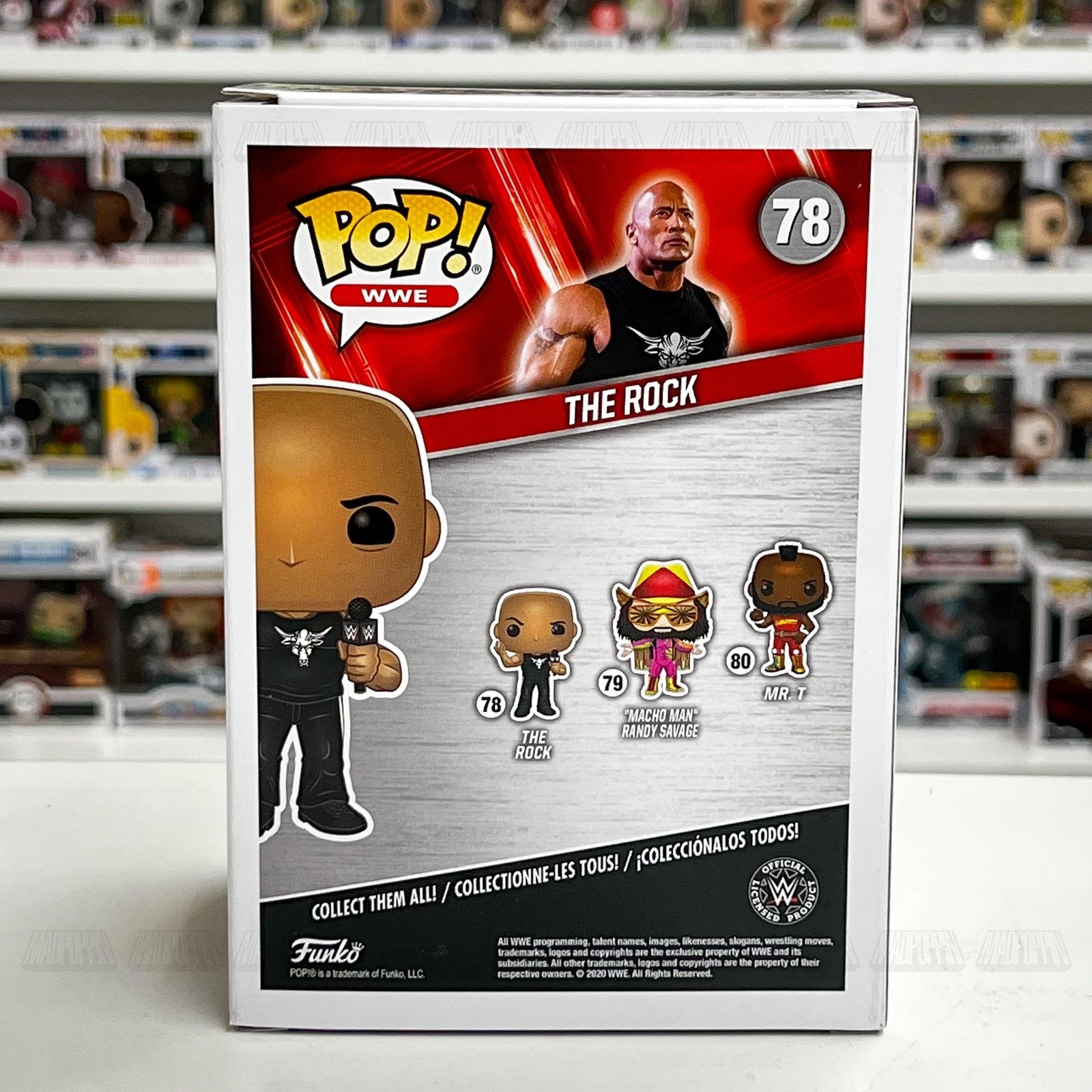 Funko Pop WWE The Rock Vinyl Figure #78 Collectible New In Box Wrestling Toy