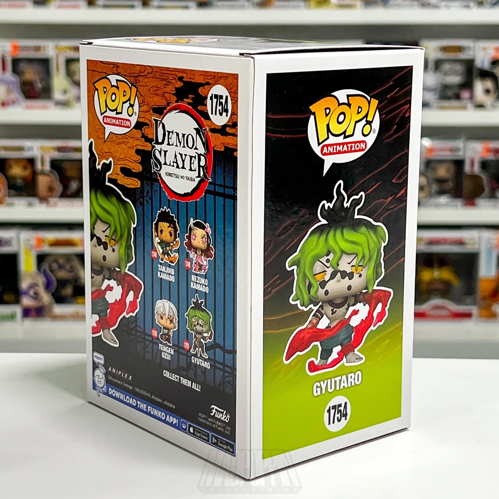 Funko Pop Animation Demon Slayer Kimetsu no Yaiba Gyutaro 1754 Funko Anime Vinyl