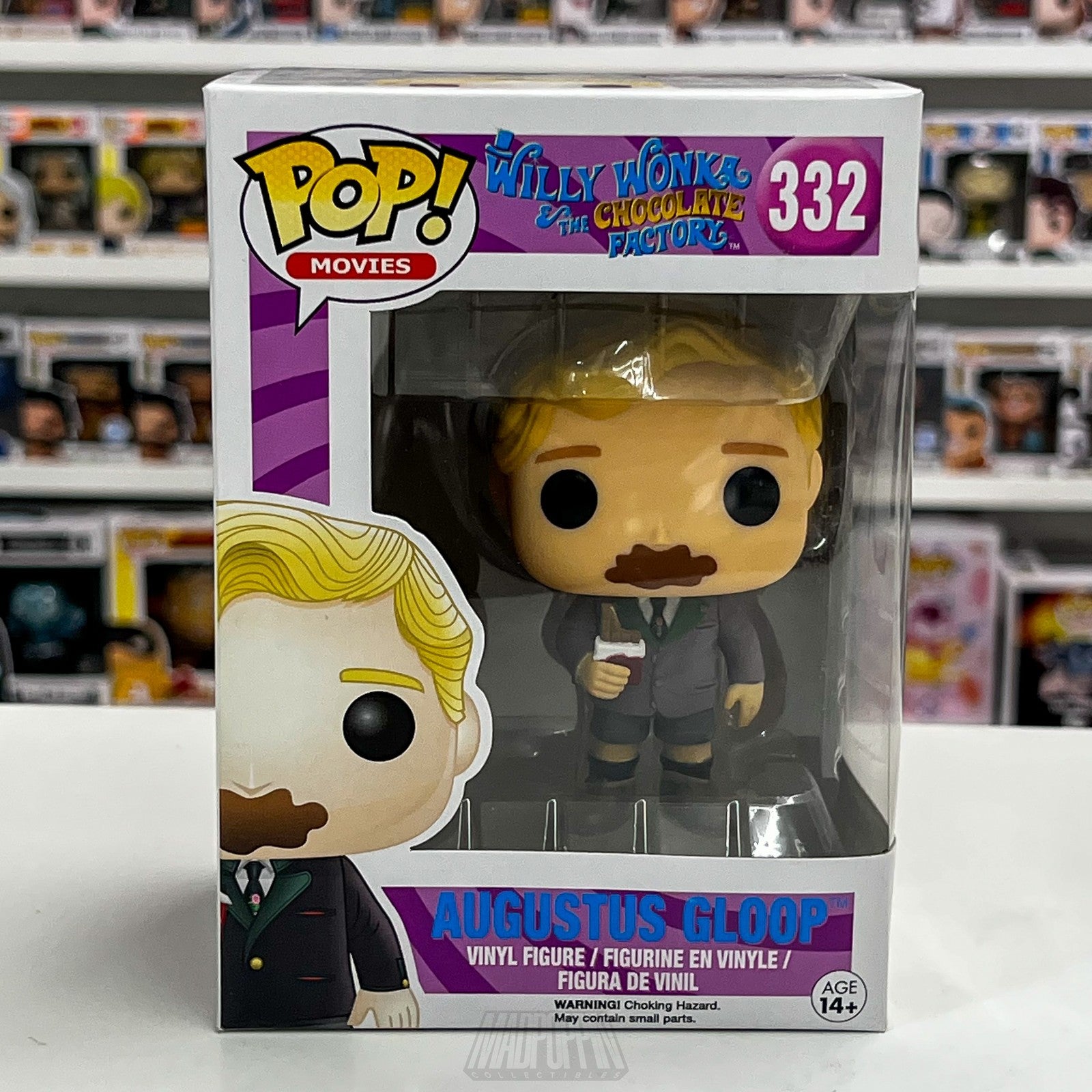 Funko Pop Augustus Gloop 332 Willy Wonka Chocolate Factory Movie Vinyl Figure