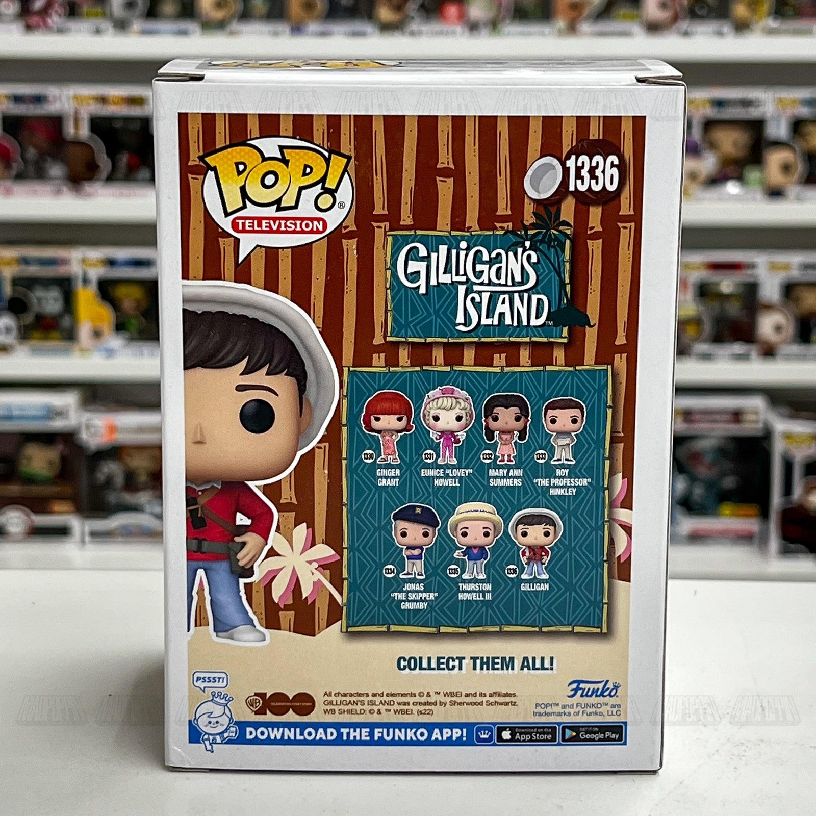 Funko Pop Gilligan's Island Gilligan 1336 Vinyl Figure WB100 Exclusive New TV