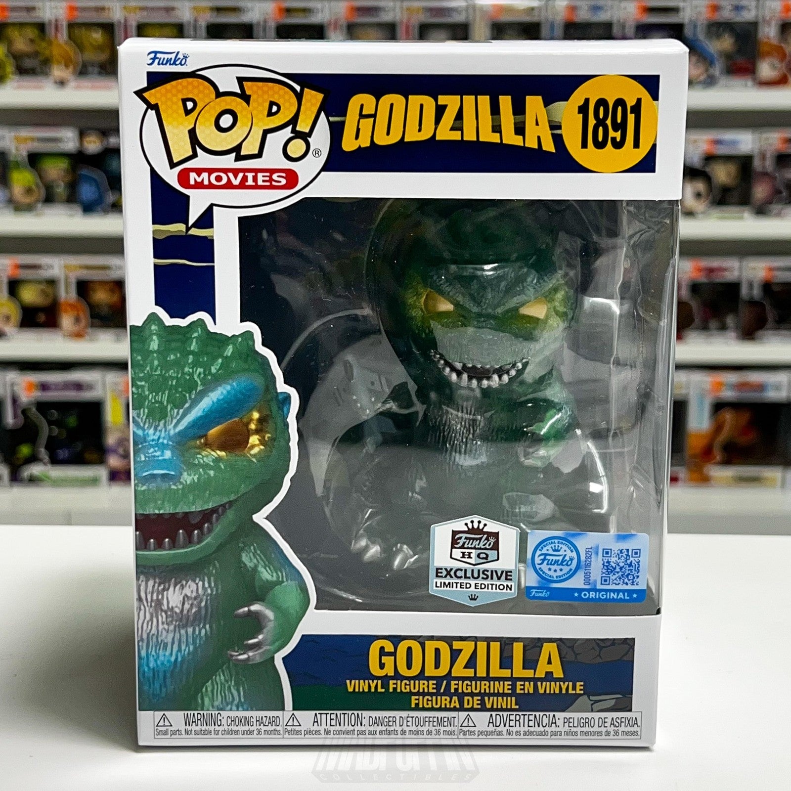 Funko Pop Movies Godzilla 1891 Special Edition Exclusive Vinyl Figure New In Box