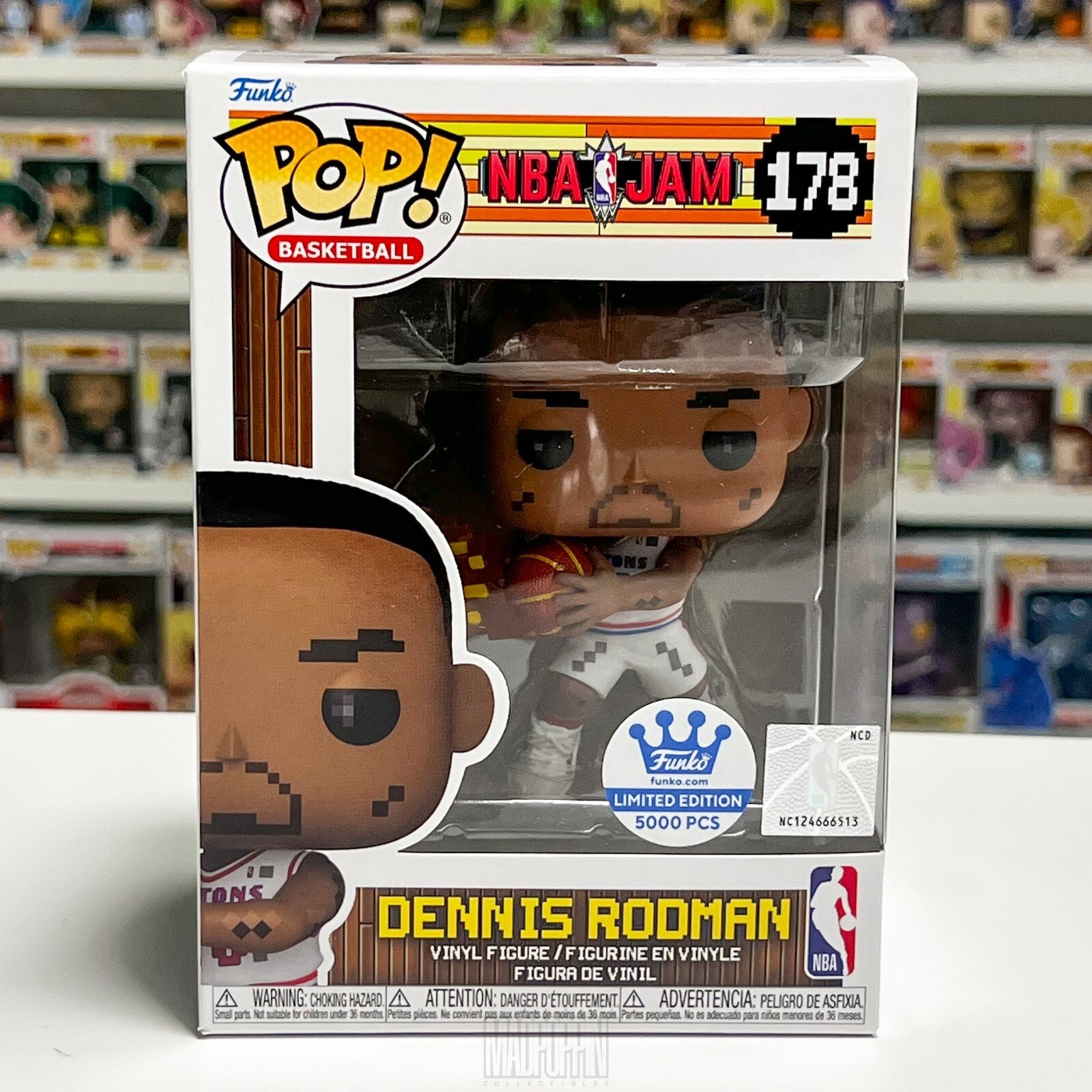 Funko Pop Basketball Detroit Pistons NBA Jam Dennis Rodman 5000pcs Defense 178