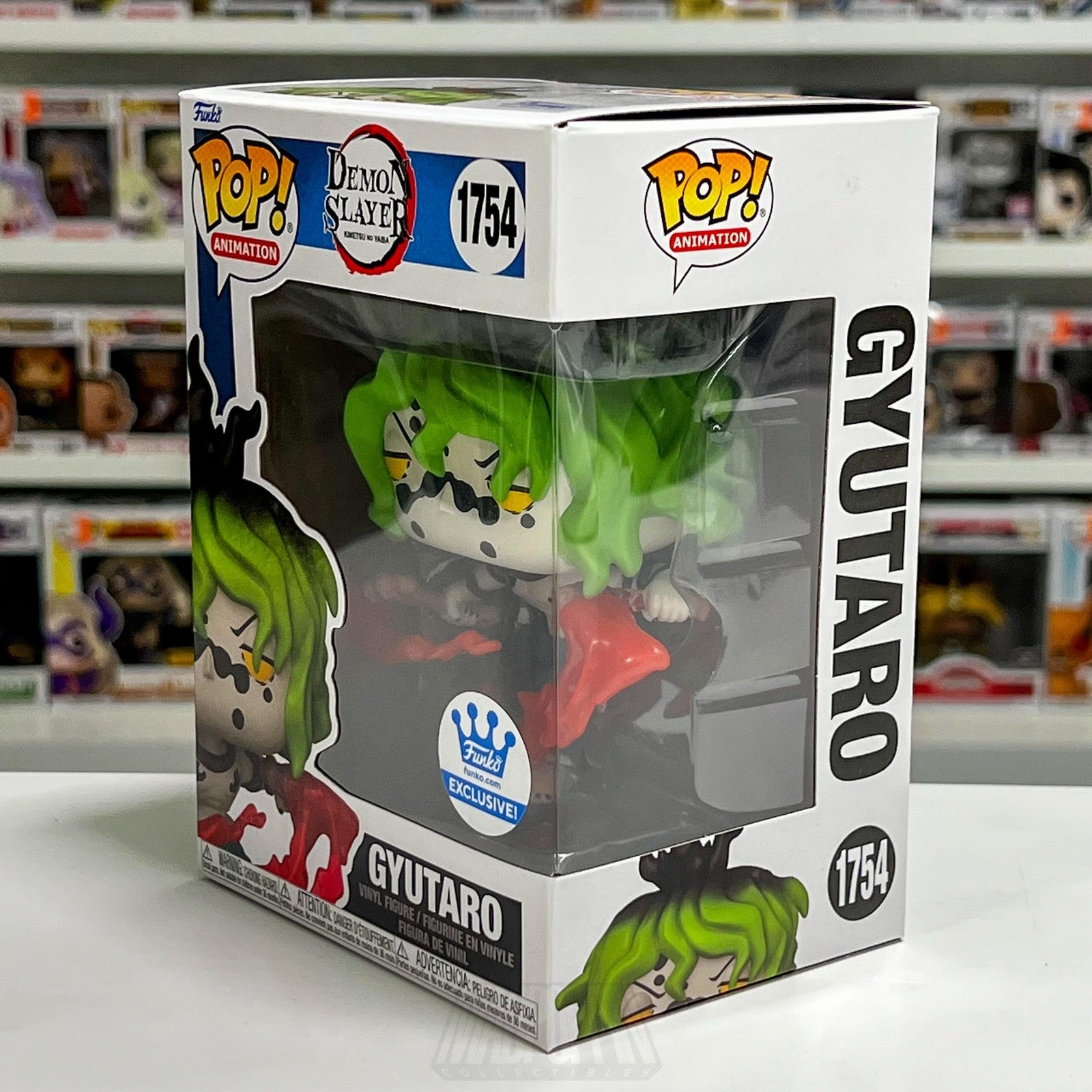 Funko Pop Animation Demon Slayer Kimetsu no Yaiba Gyutaro 1754 Funko Anime Vinyl