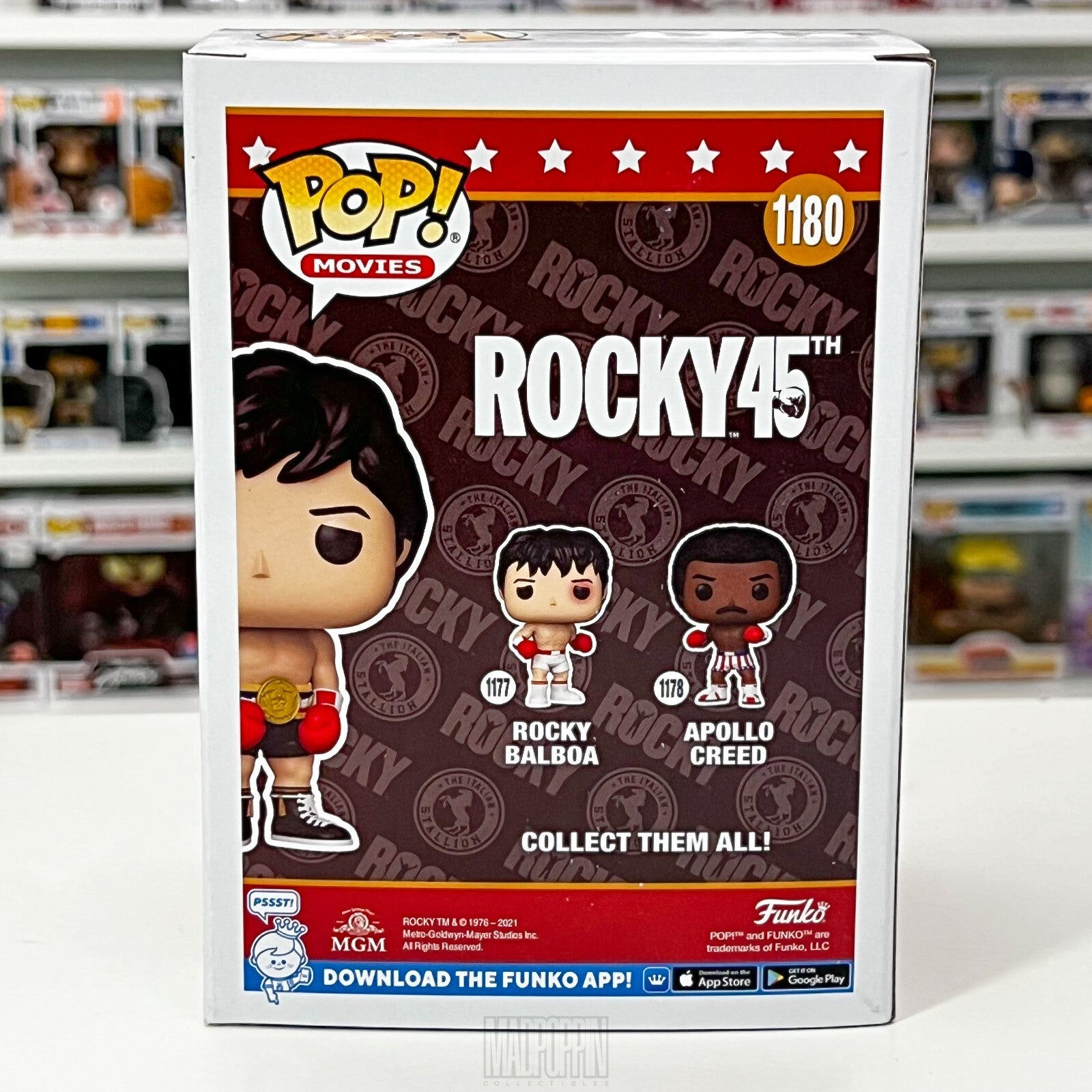 Funko Pop Movies Rocky Balboa w/Championship Belt Specialty Series Boxing 1180