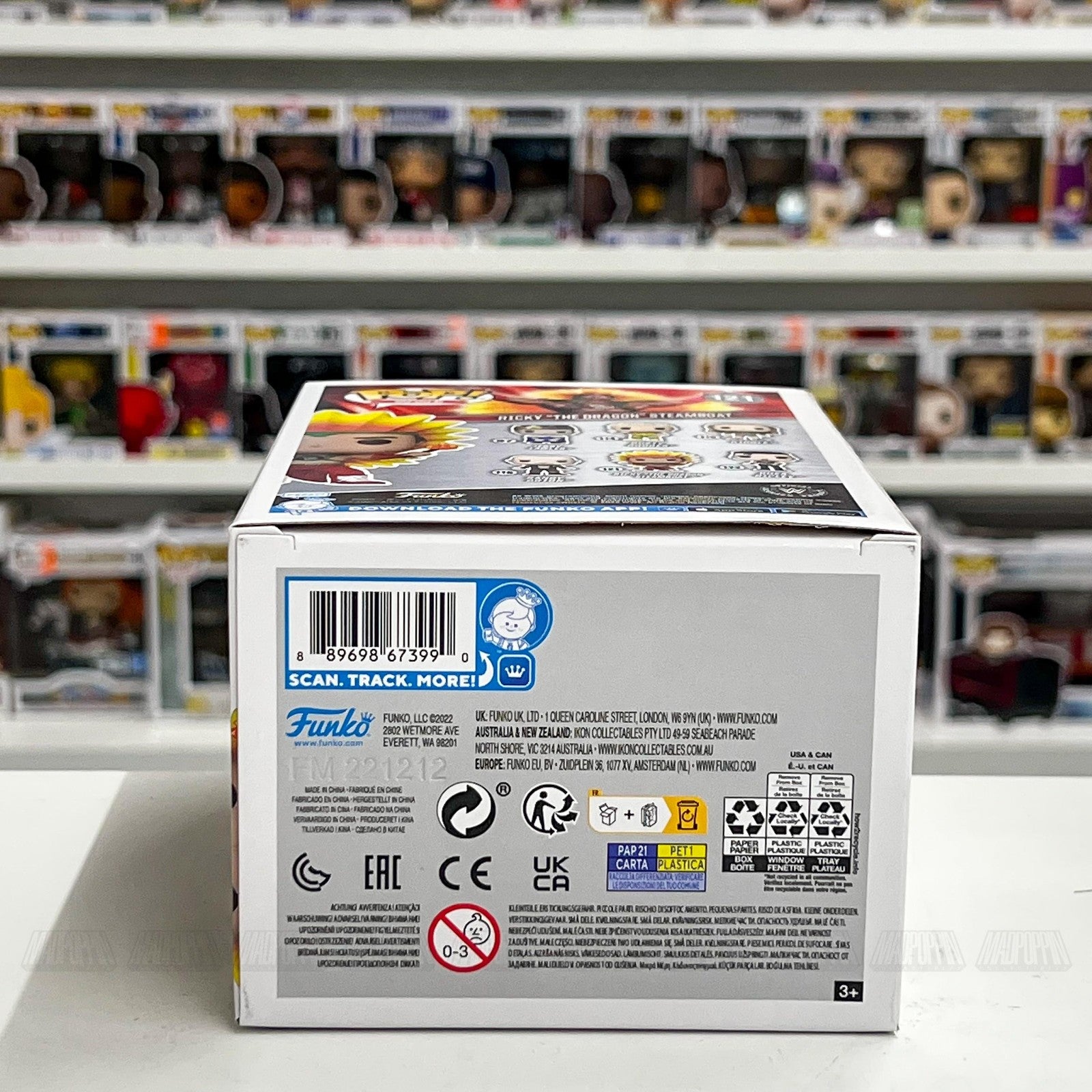 Funko Pop WWE Ricky The Dragon Steamboat 121 Vinyl Figure New Wrestling