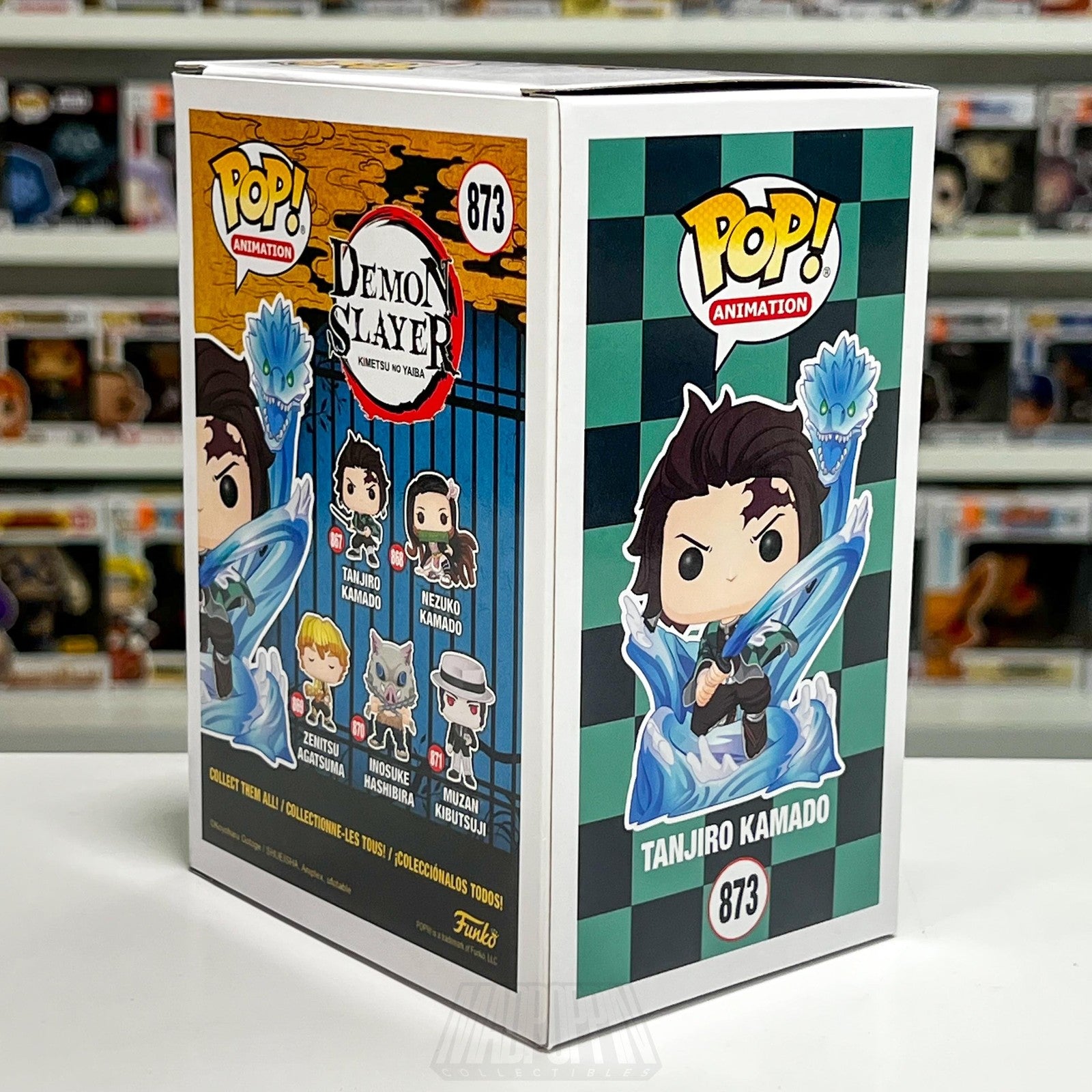 Funko Pop Demon Slayer Tanjiro Kamado #873 BoxLunch Glow Vinyl Figure Anime NIB