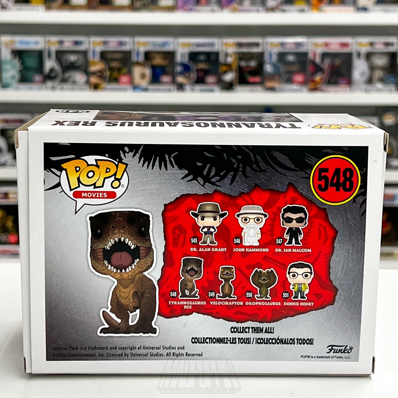 Funko Pop Movies Jurassic Park Tyrannosaurus Rex TRex 548 Dinosaur Vinyl Figure3