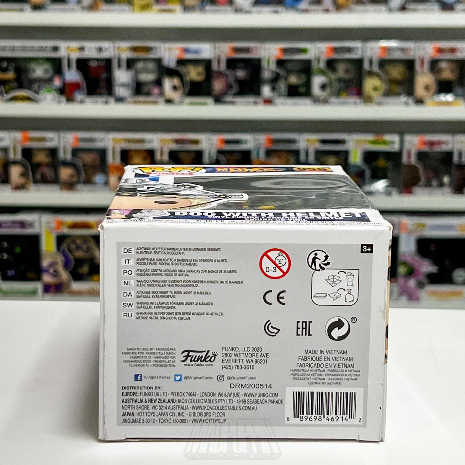 Funko Pop Movies Back to the Future Doc Brown with Helmet #959 Vinyl Figure Toy