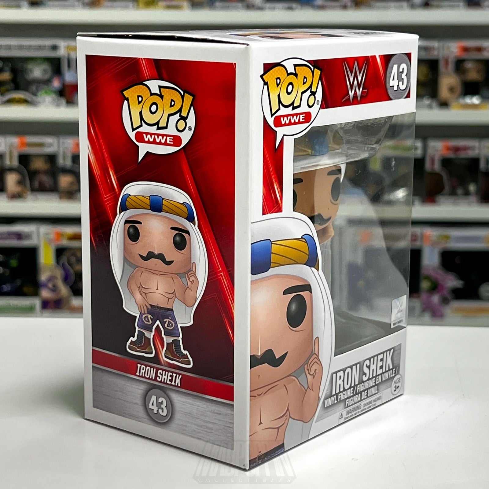 Funko Pop! WWE Iron Sheik #43 Vinyl Figure New In Box Wrestling Collectible Toy