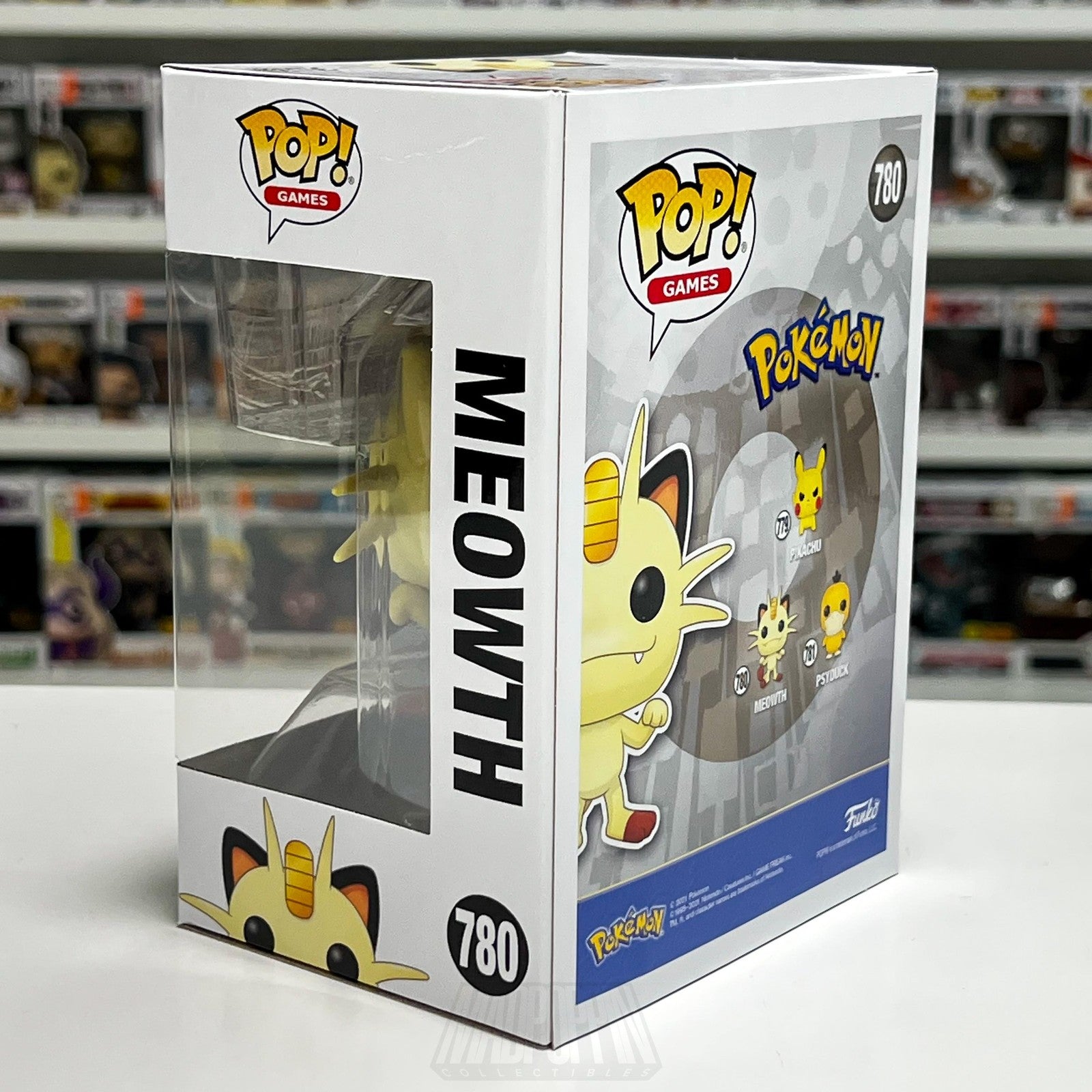 Funko Pop! Games Pokemon Meowth 780 Vinyl Figure New Box NIB 2021 Toy TCG Cards