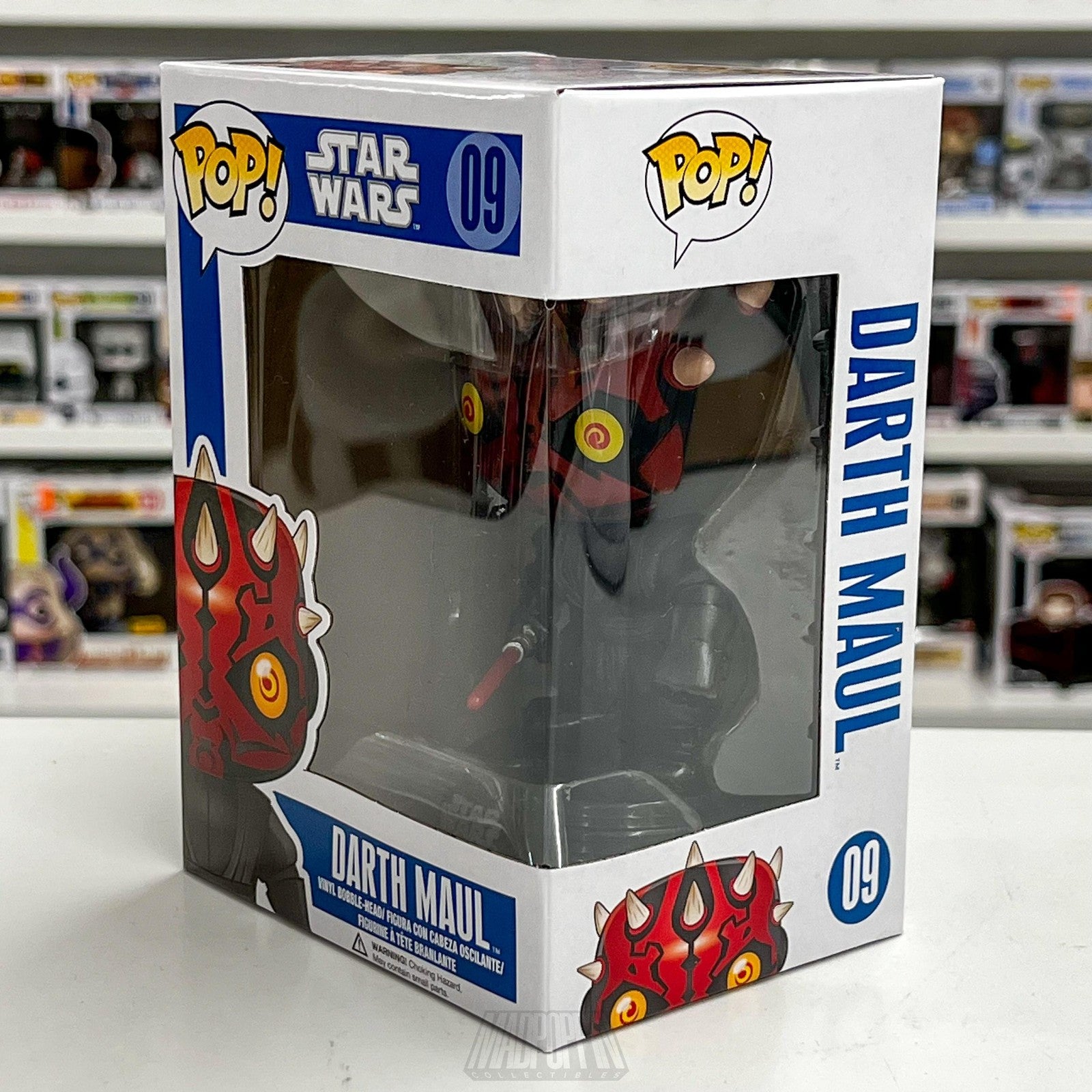 Funko Pop Star Wars Darth Maul 09 Sith Lord Blue Box Vinyl Bobble-Head Figure