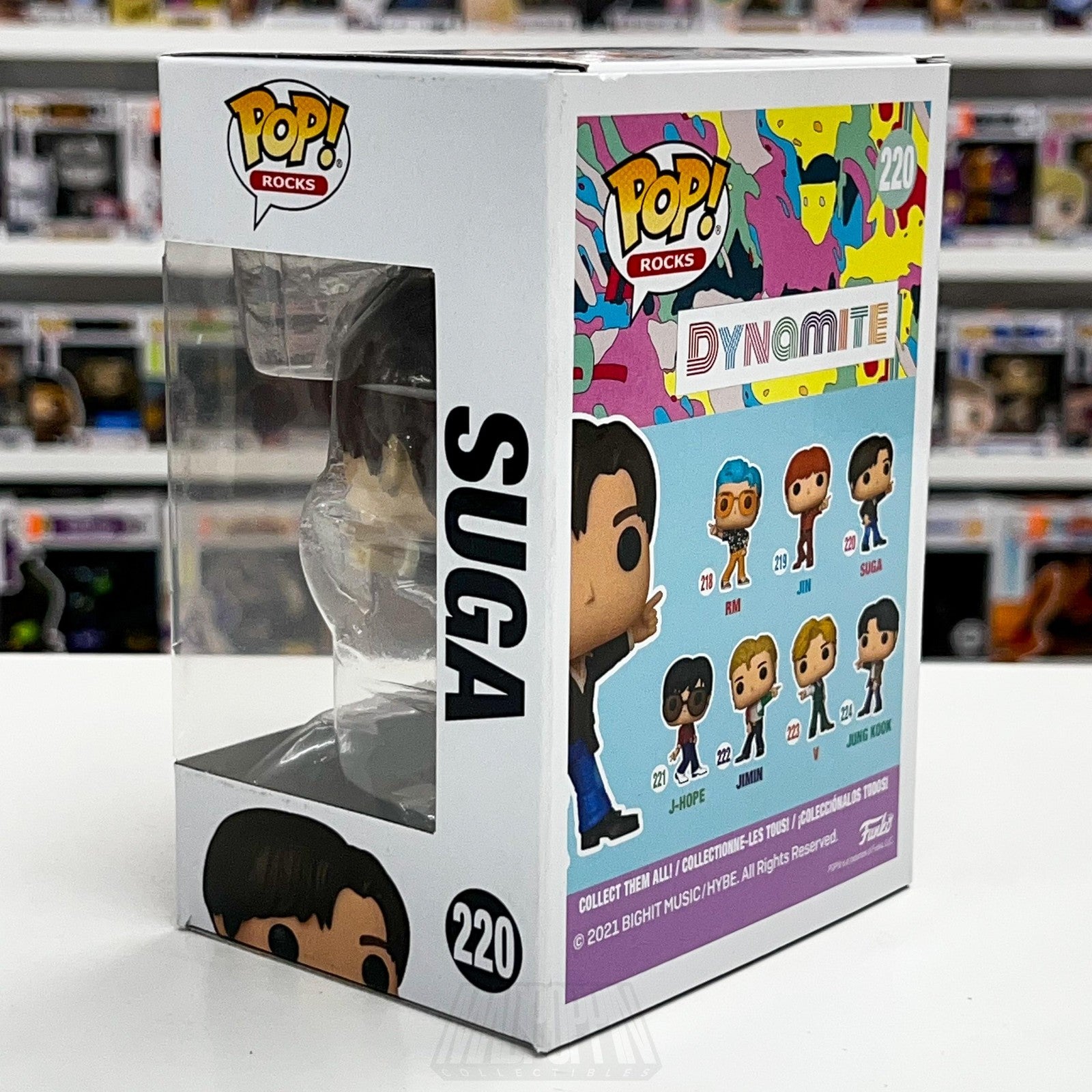 Funko Pop! Rocks BTS SUGA 220 Dynamite Vinyl Figure Boxed 2021 K-Pop Idol Toy2