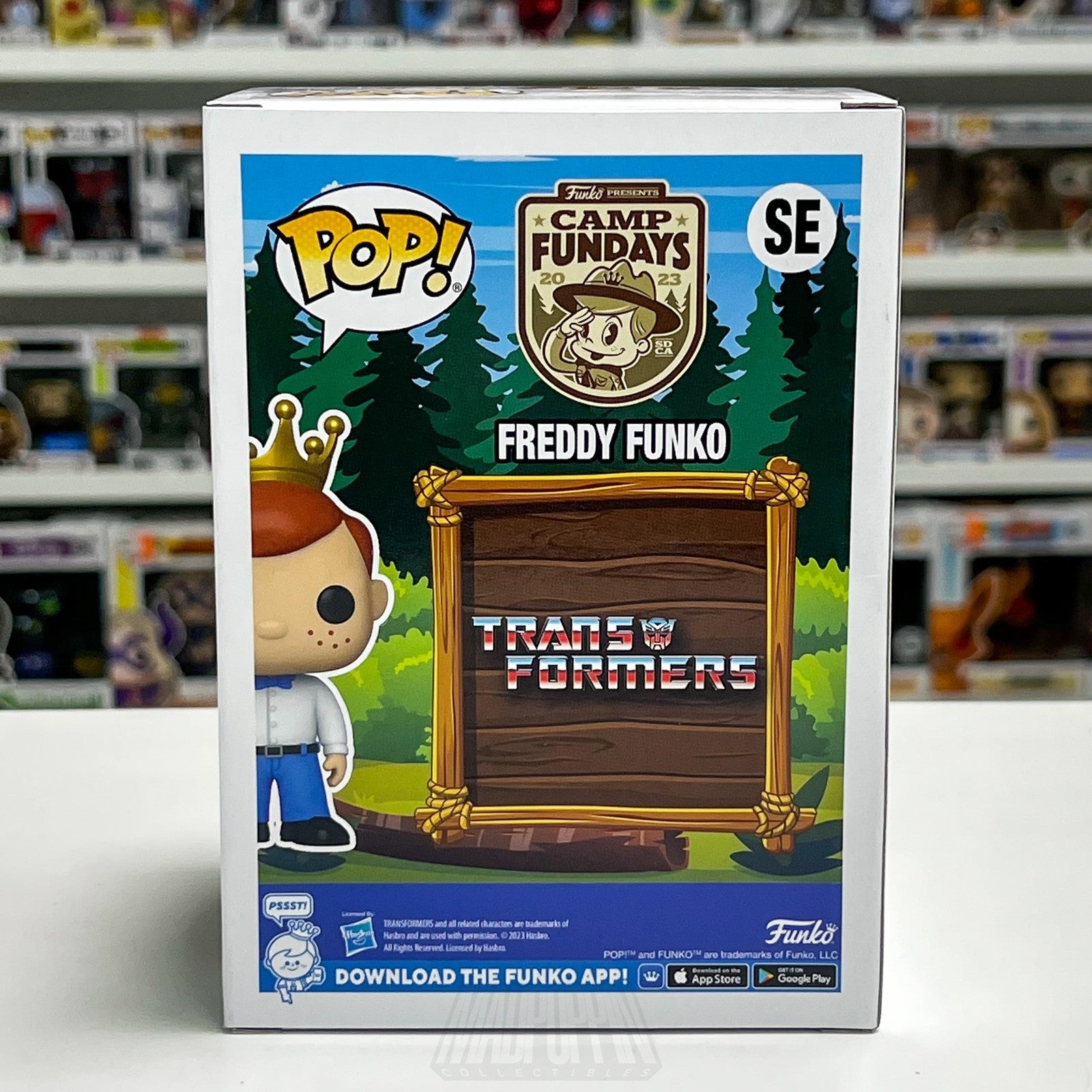 Funko Pop Freddy as Megatron Metallic Camp Fundays 500 PCS Transformers Cartoons