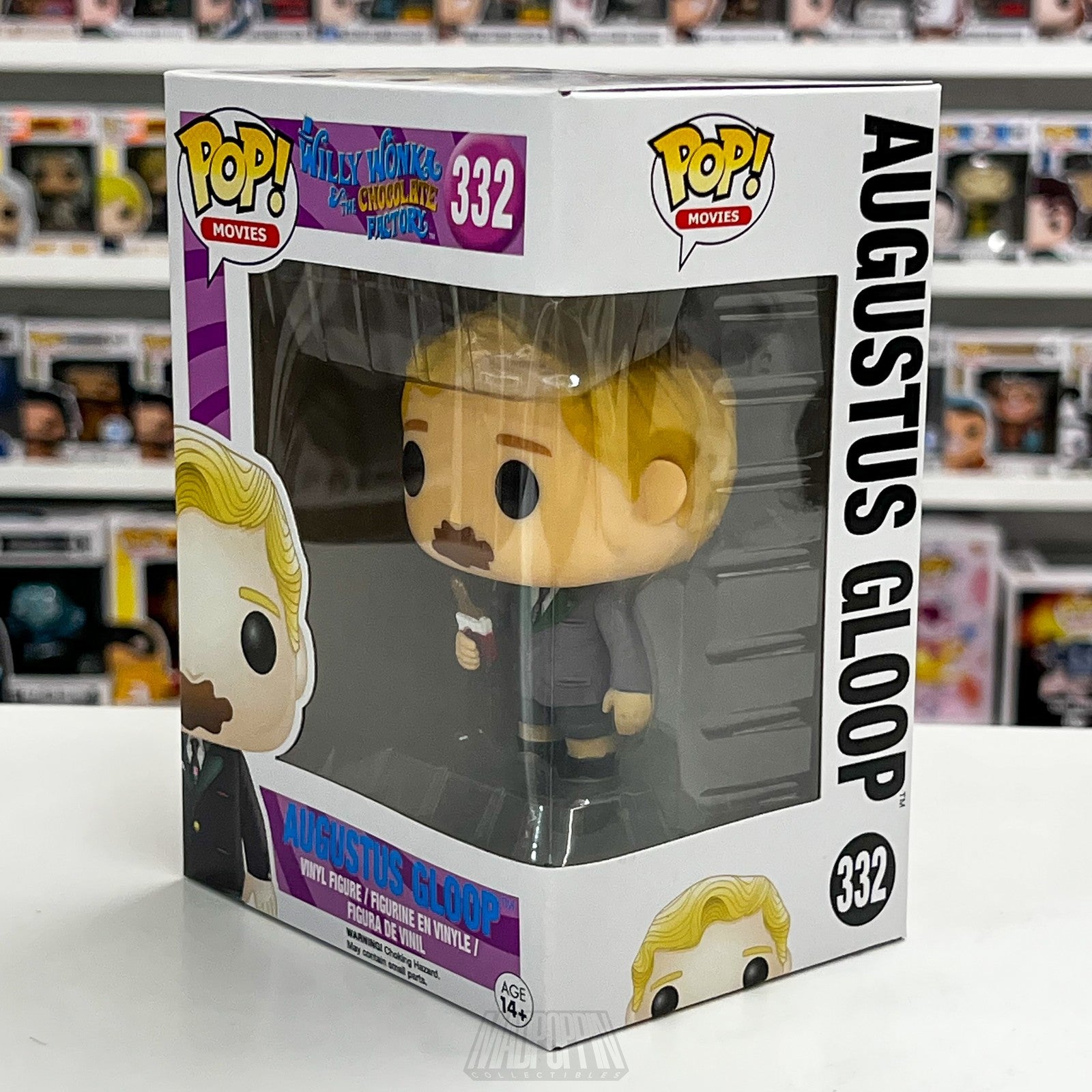 Funko Pop Augustus Gloop 332 Willy Wonka Chocolate Factory Movie Vinyl Figure