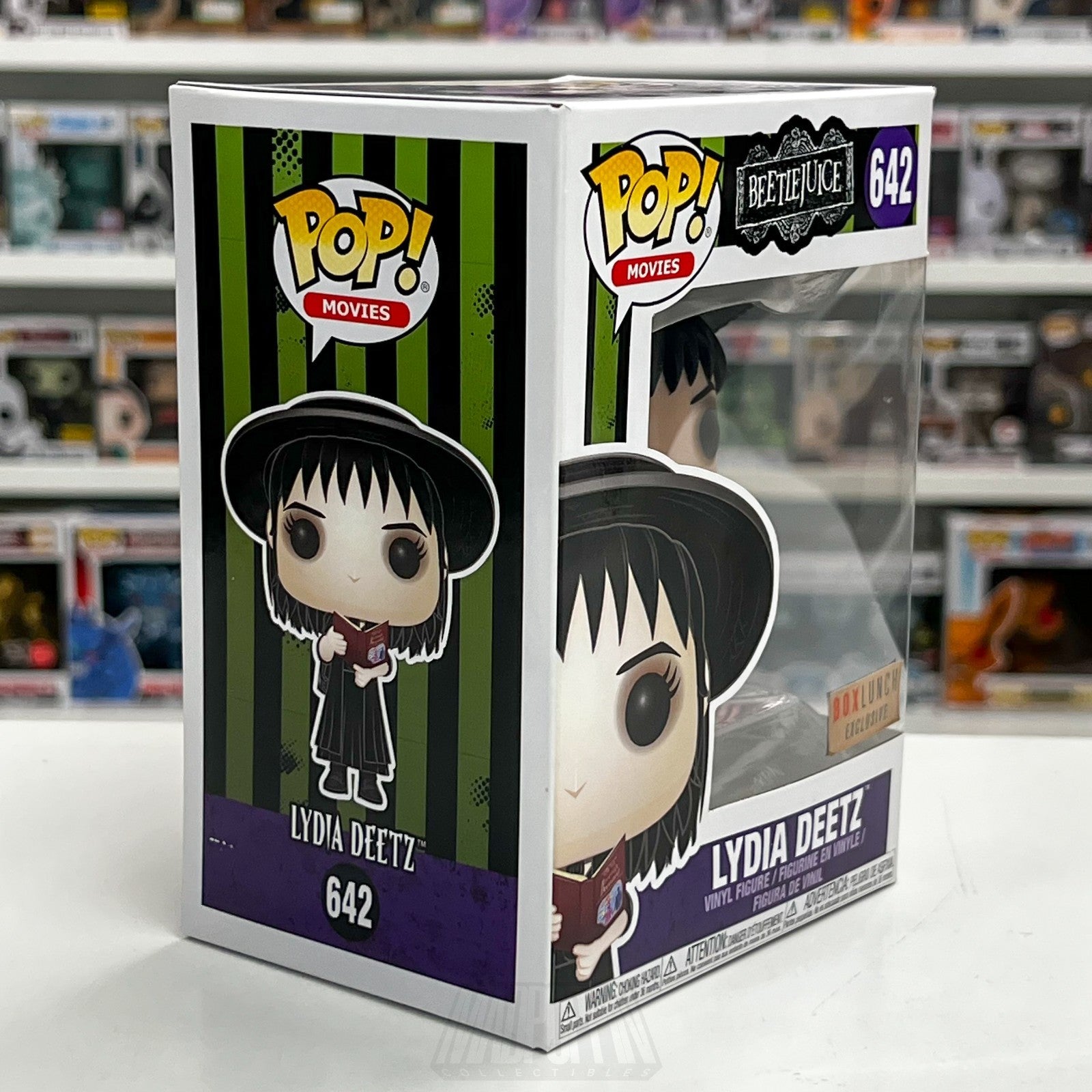Funko Pop Movies Beetlejuice Lydia Deetz w/Book BoxLunch 642 Goth Girl Figure5