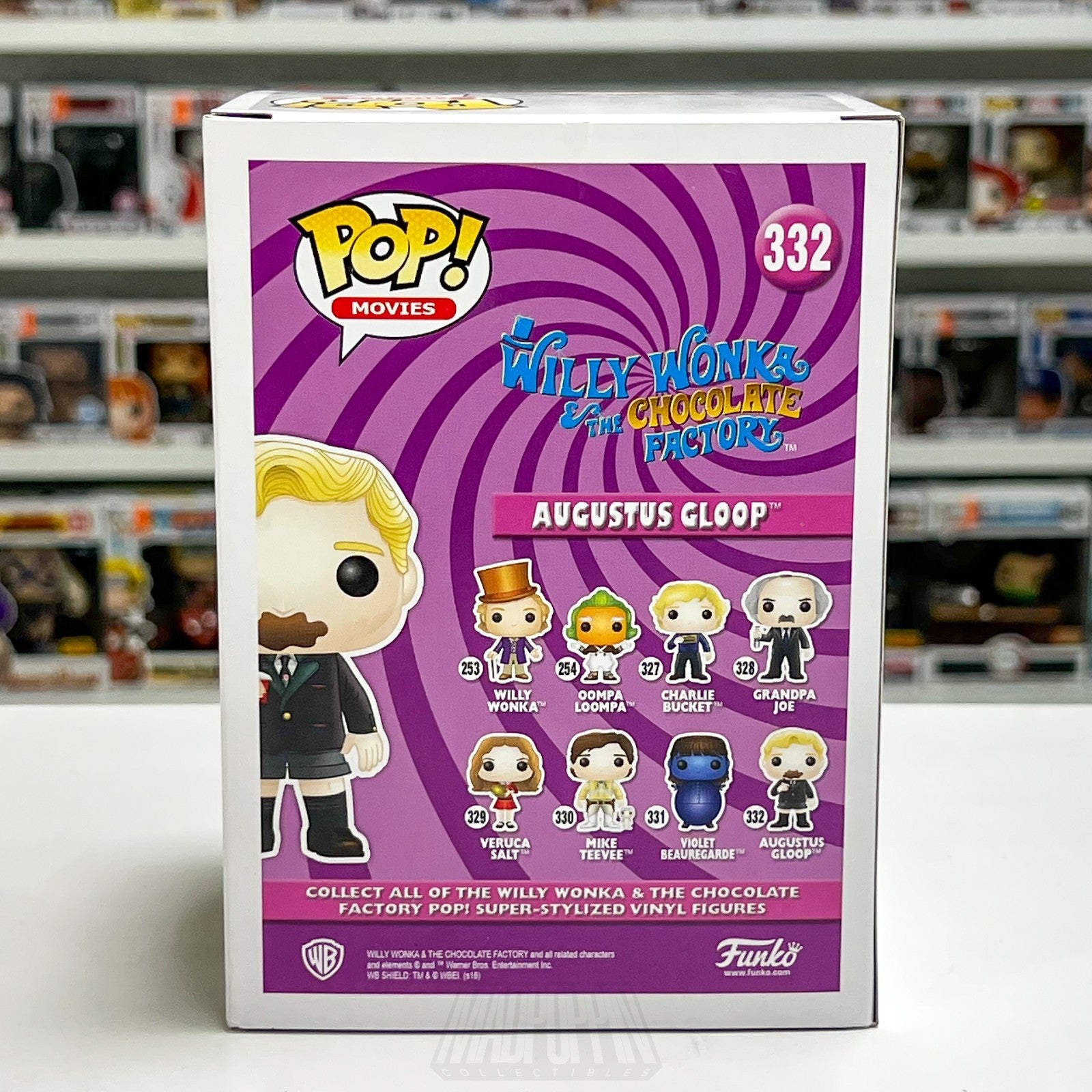 Funko Pop Augustus Gloop 332 Willy Wonka Chocolate Factory Movie Vinyl Figure