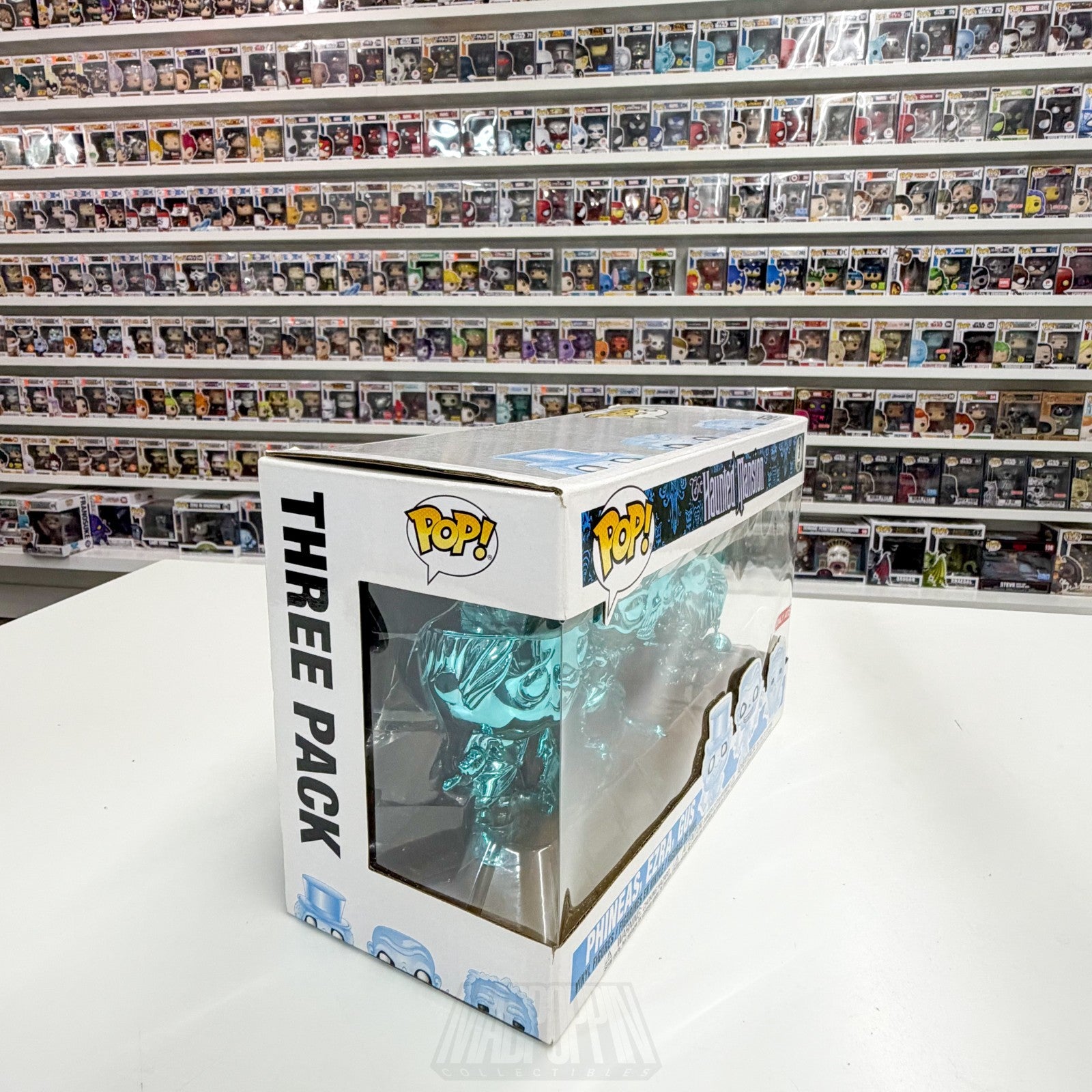 Funko Pop Disney Haunted Mansion Phineas Ezra Gus Chrome Target 3 Pack Figure5