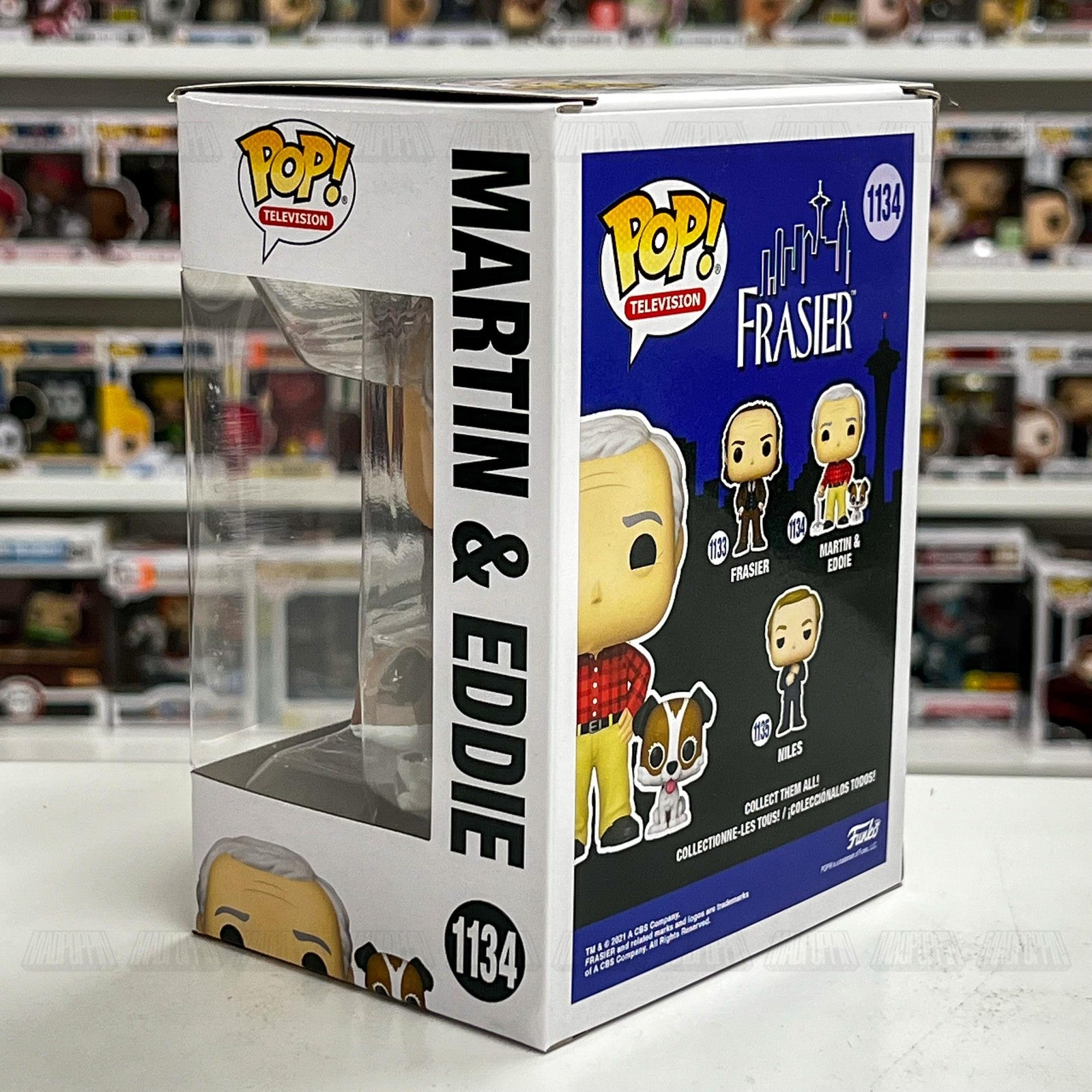 Funko Pop Frasier Martin & Eddie #1134 Television Vinyl Figure New Collectible