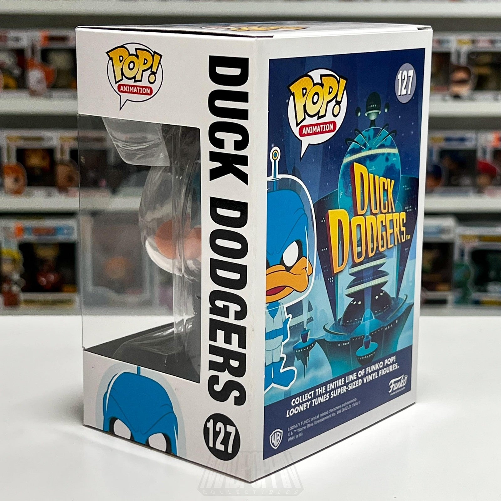 Funko Pop Animation Duck Dodgers 127 Daffy Looney Tunes Vinyl Figure Toy Cartoon