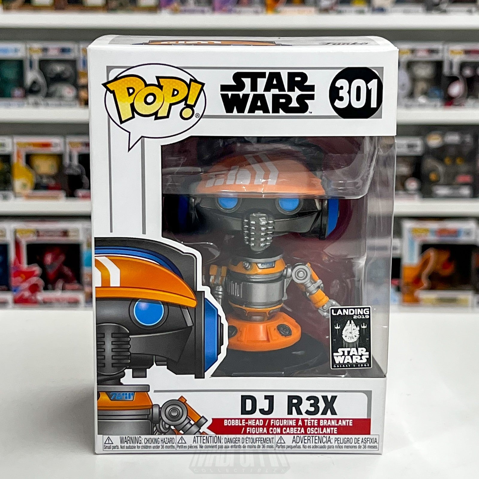Funko Pop Star Wars Disneyland Galaxy's Edge DJ R3X 301 Exclusive Vinyl Figure0