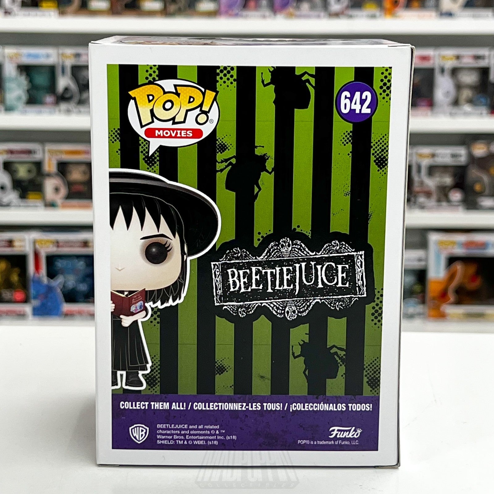 Funko Pop Movies Beetlejuice Lydia Deetz w/Book BoxLunch 642 Goth Girl Figure3