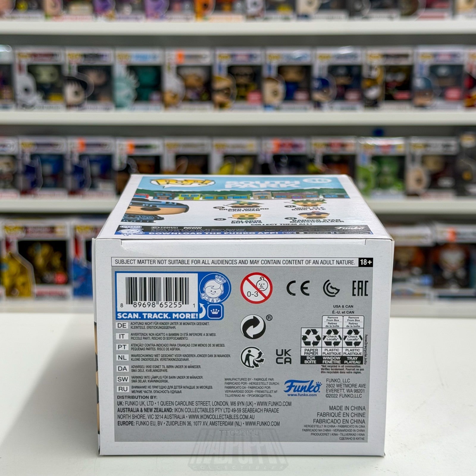 Funko Pop Animation South Park Digital Stan Marsh Glow SDCC 36 Tron Vinyl Figure8