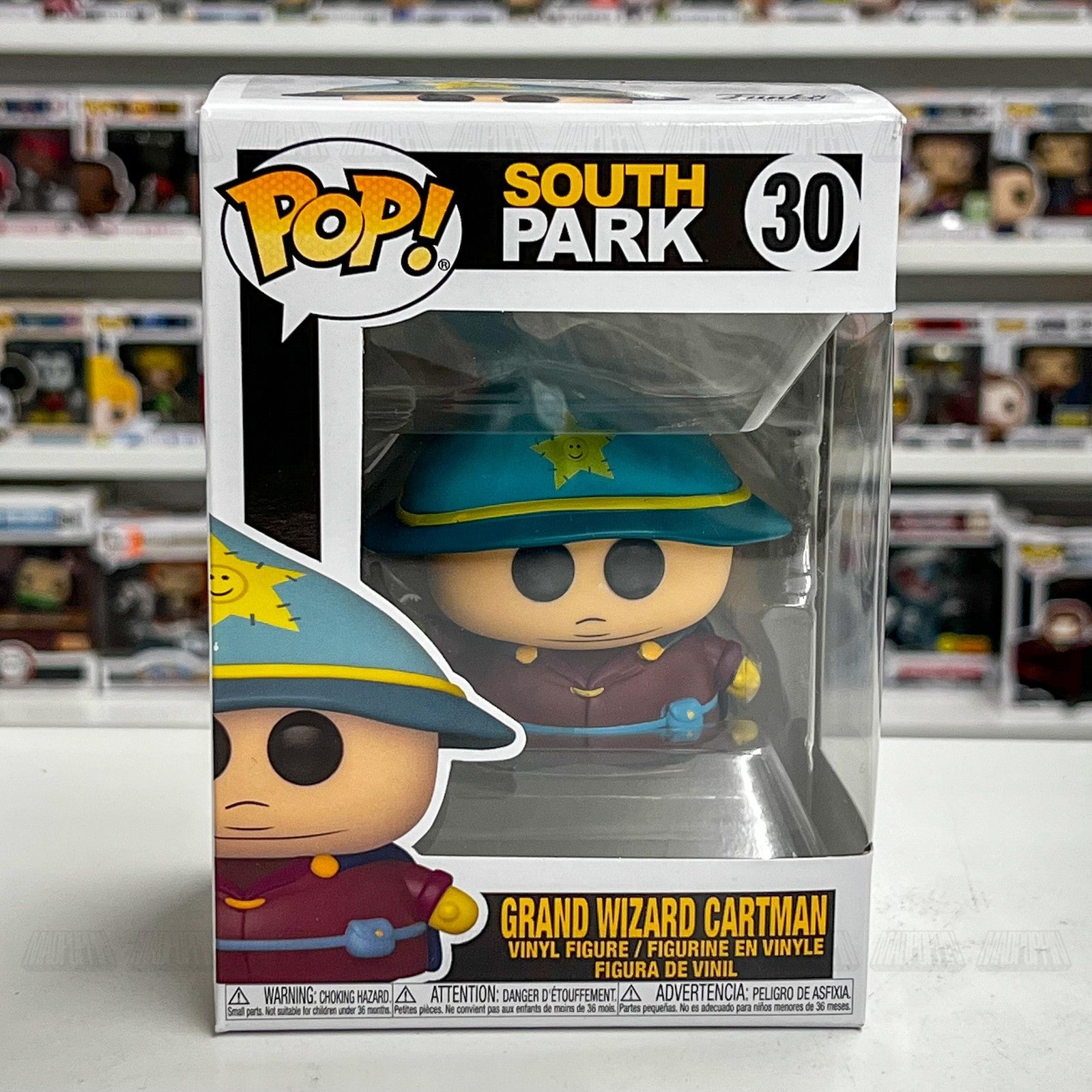 Funko Pop South Park Grand Wizard Cartman Vinyl Figure #30 Standard Box TV