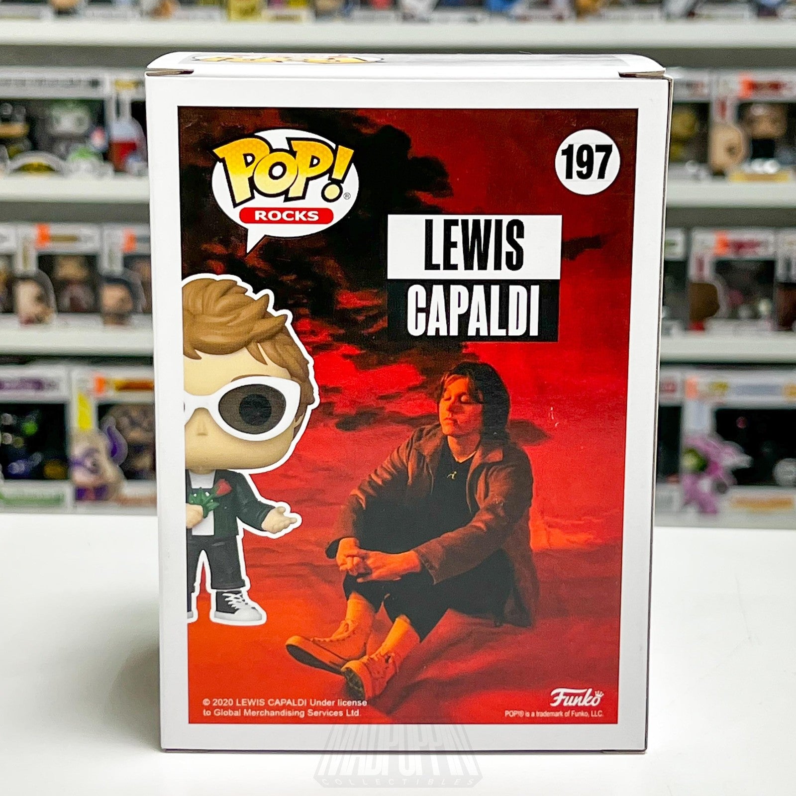 Funko Pop! Rocks #197 Lewis Capaldi Vinyl Figure Collectible Box 2020 Music Toy