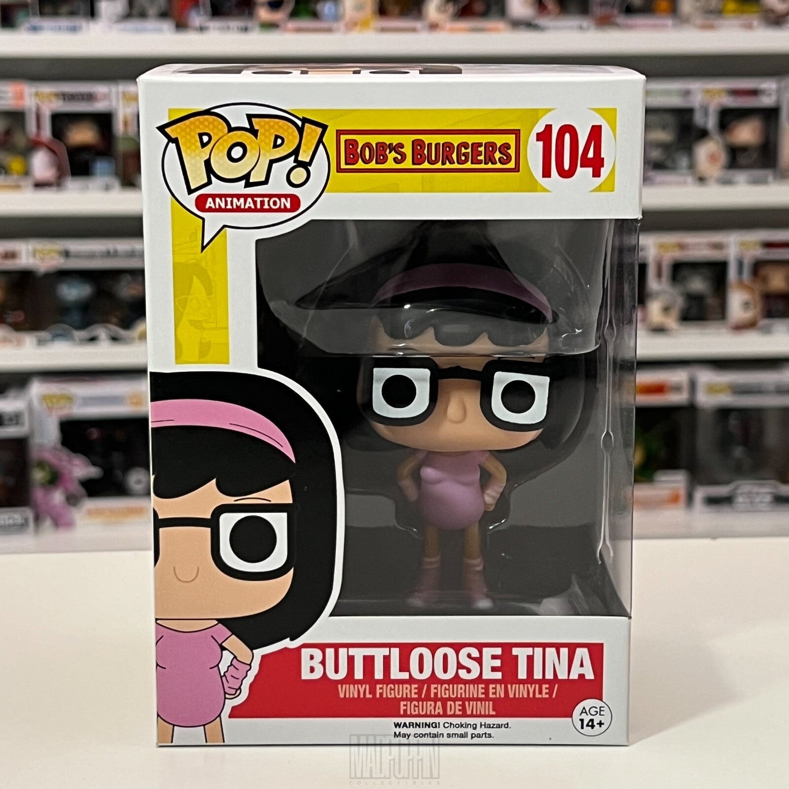 Funko Pop Animation Bob's Burger Buttloose Tina Belcher Vaulted 104