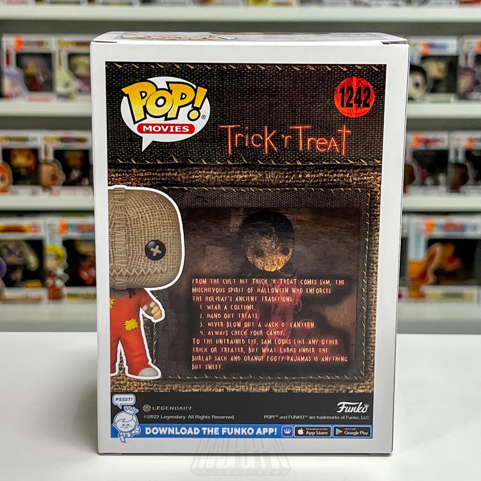 Funko Pop! Movies Trick 'r Treat Sam 1242 Vinyl Figure New Box Horror Samhain