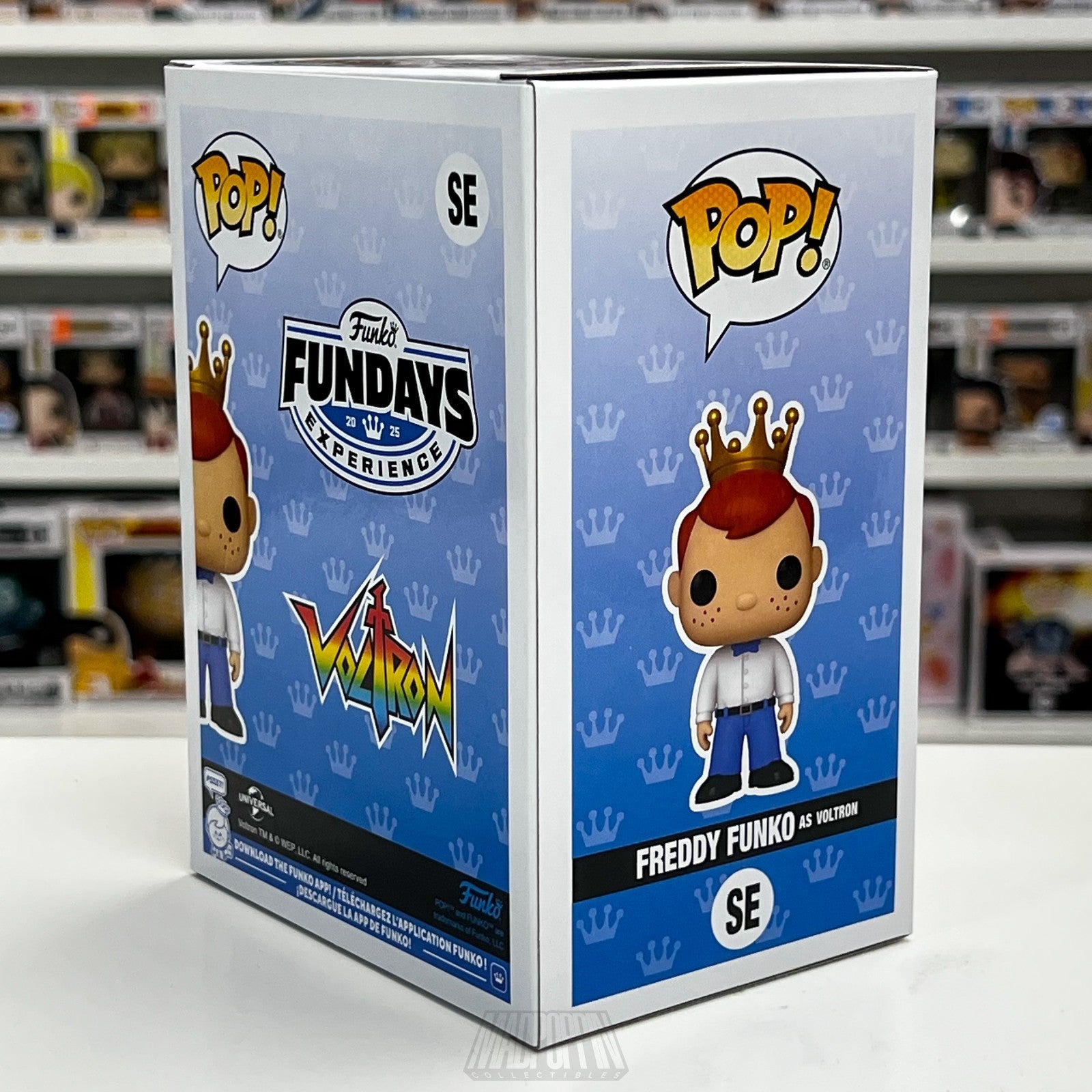 Funko Pop Fundays 2025 Freddy as Voltron Defender Universe Metallic 2000pcs SE