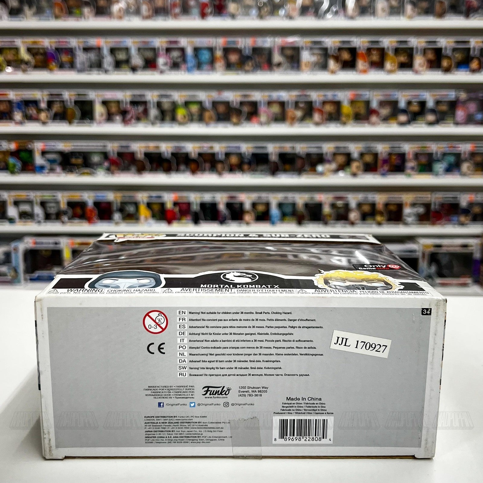 Funko Pop Games Mortal Kombat X Scorpion Sub-Zero 2 Pack GameStop Exclusive New