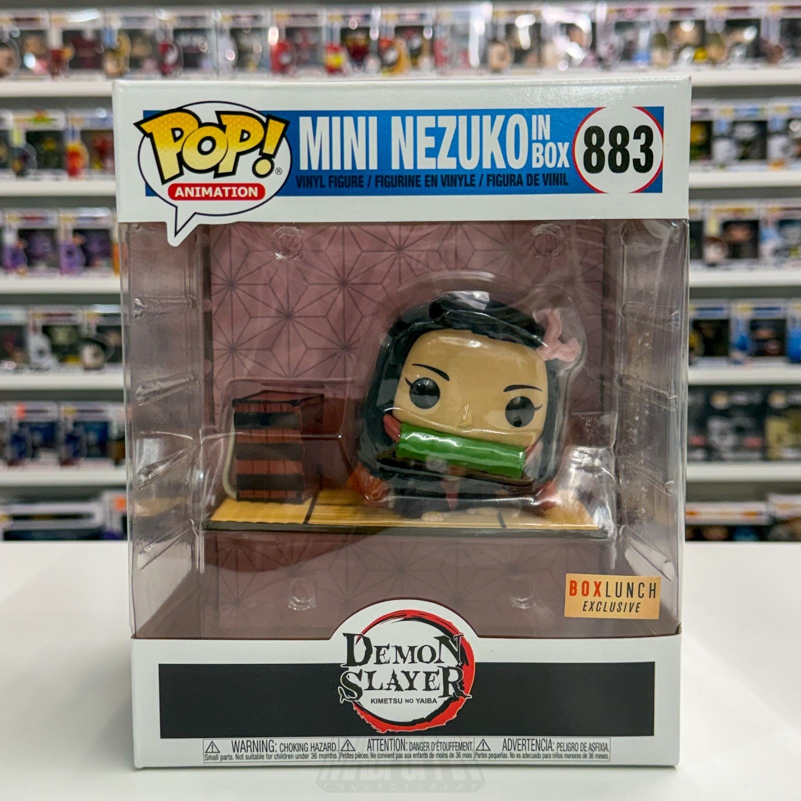 Funko Pop Anime Demon Slayer Mini Nezuko Kamado BoxLunch 883 Toy Vinyl Figure0