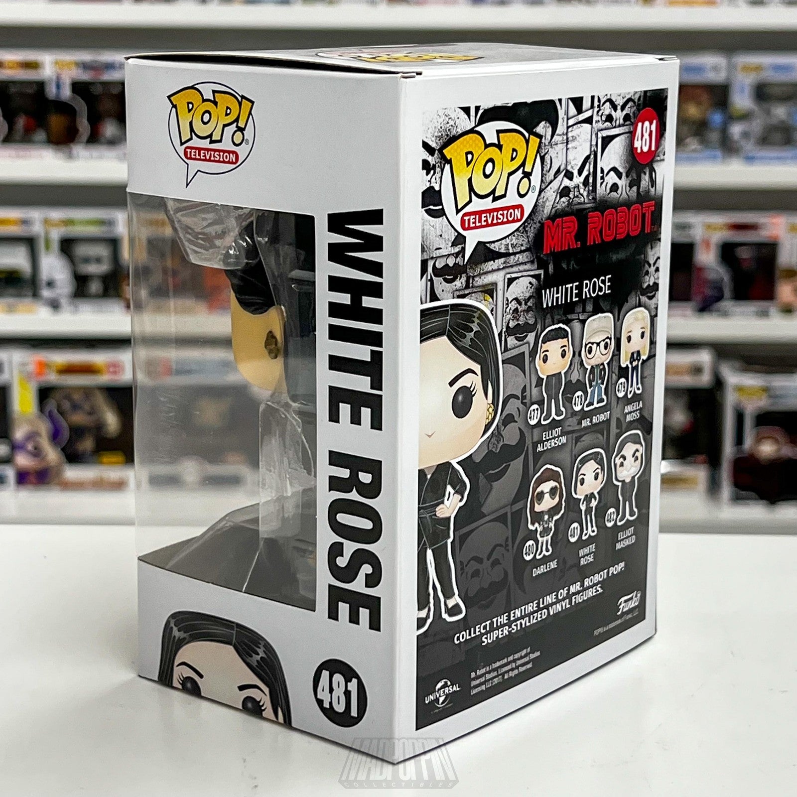 Funko Pop Mr. Robot White Rose 481 Vinyl Figure TV Collectible New in Box Gift