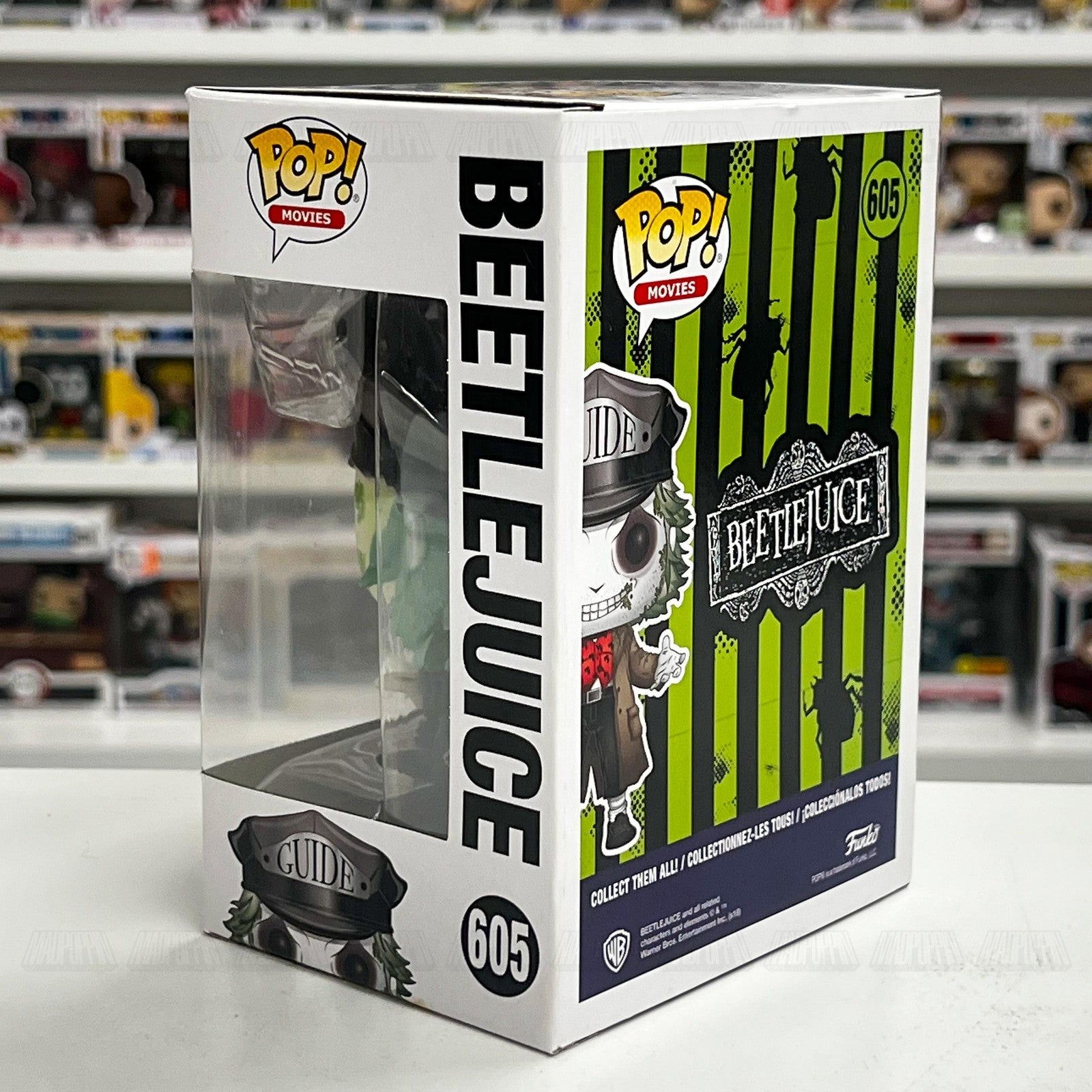 Funko Pop Beetlejuice Guide Hat Vinyl Figure 605 New In Box Collectible Movies