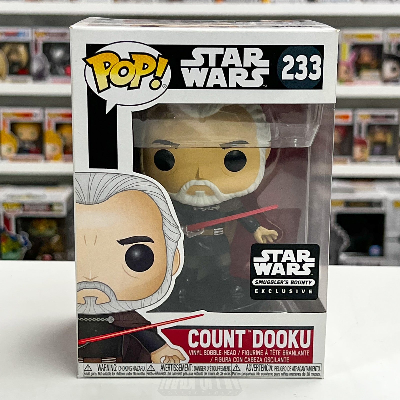 Funko Pop Star Wars Count Dooku Smugglers Bounty 233 Jedi Sith Lord Vinyl Figure0