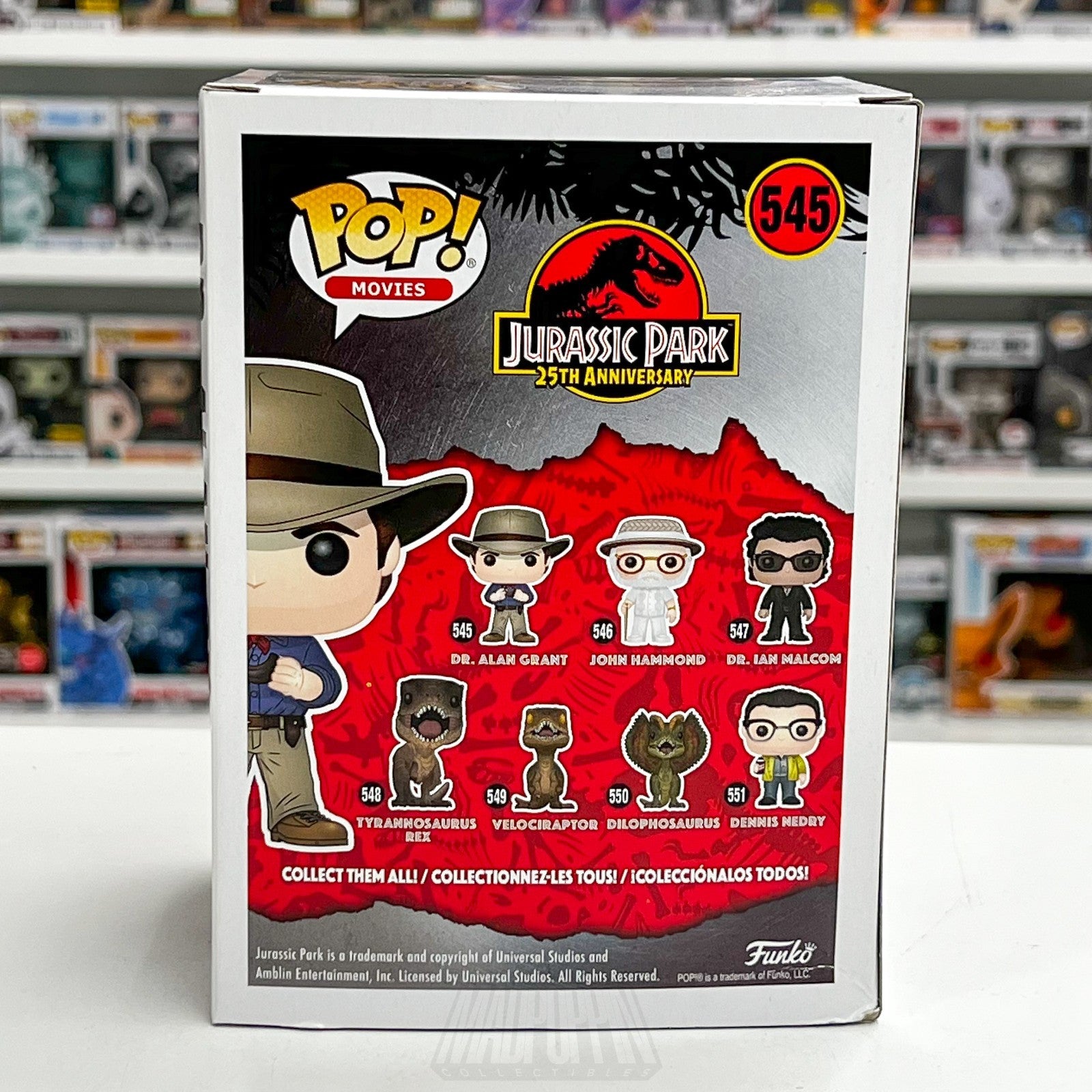 Funko Pop Movies Jurassic Park Dr Alan Grant 545 Dinosaur Toy Vinyl Figure3