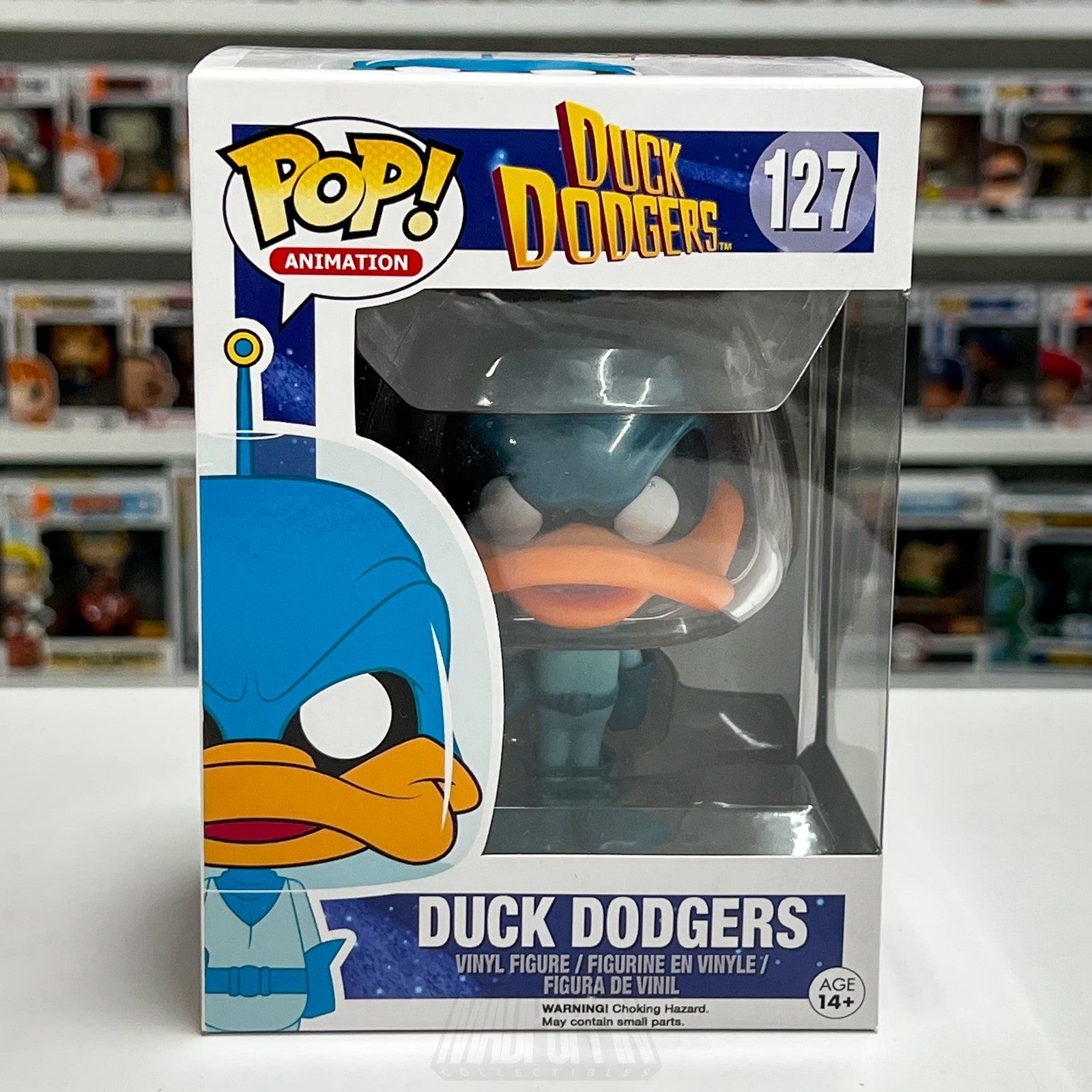 Funko Pop Animation Duck Dodgers 127 Daffy Looney Tunes Vinyl Figure Toy Cartoon