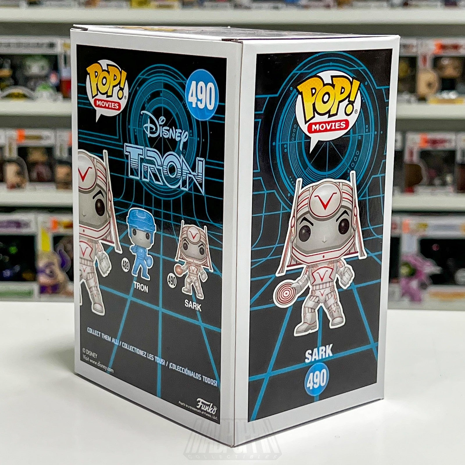 Funko Pop Movies Disney Tron Sark #490 Glow in the Dark Vinyl Figure Toy SciFi