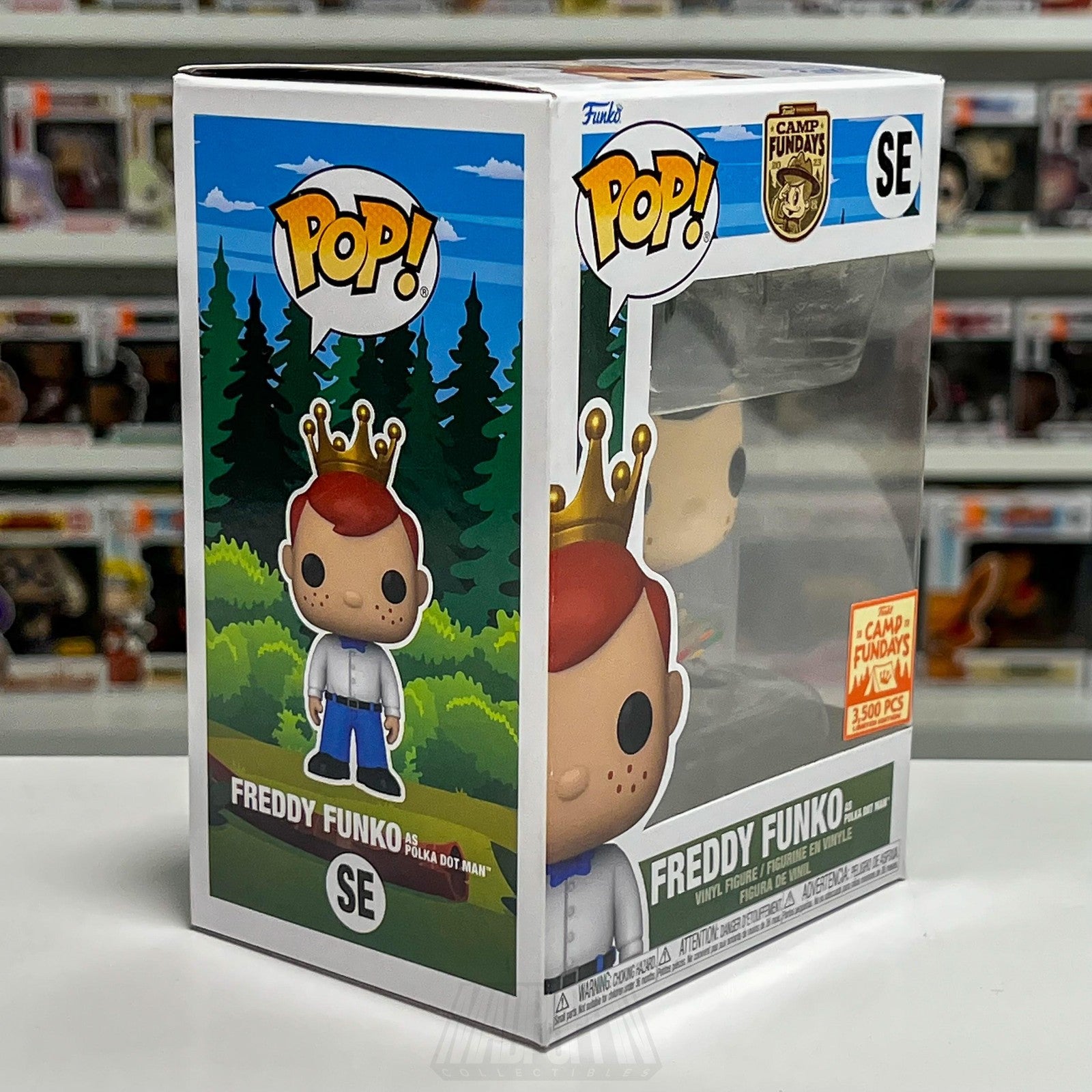 Funko Pop Freddy Funko as Polka-Dot Man SE Camp Fundays 2023 3500 Vinyl Figure