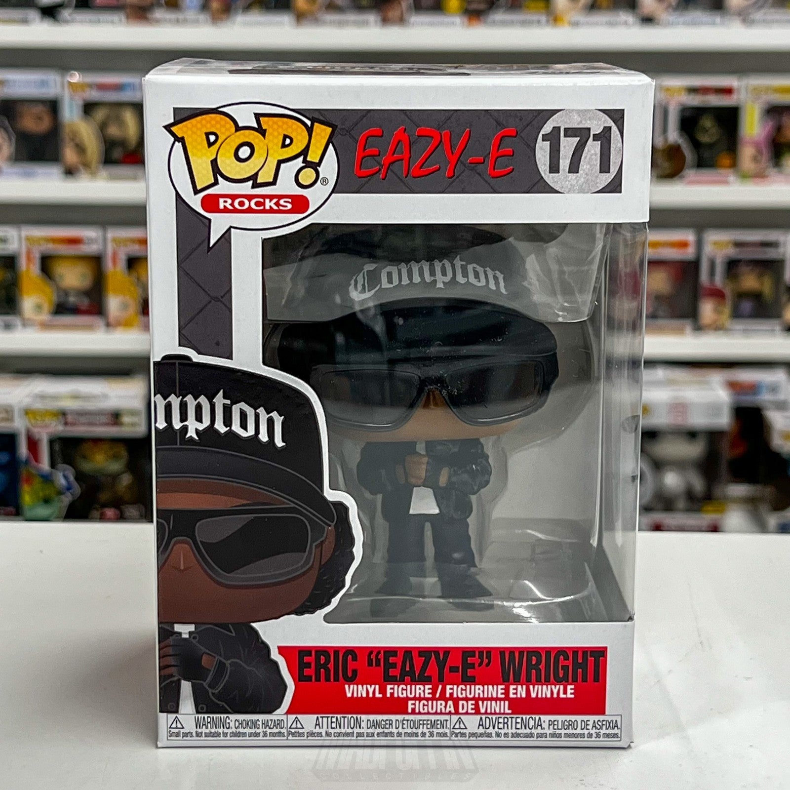 Funko Pop Rocks Eric Eazy-E Wright 171 NWA Gangsta Rap Hip Hop Toy Vinyl Figure0