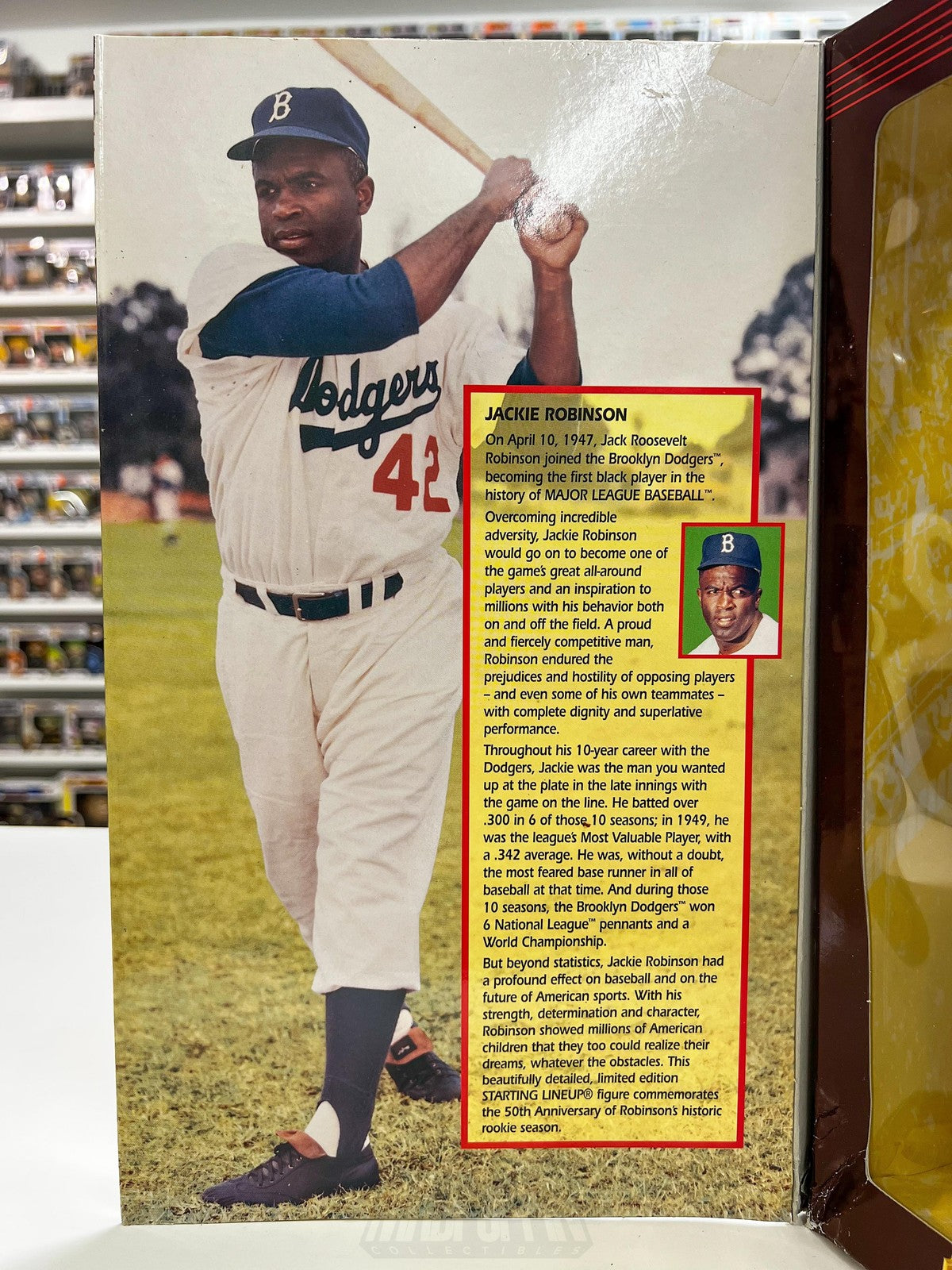 Starting Lineup Brooklyn Dodgers Jackie Robinson Cooperstown Figure MLB Baseball