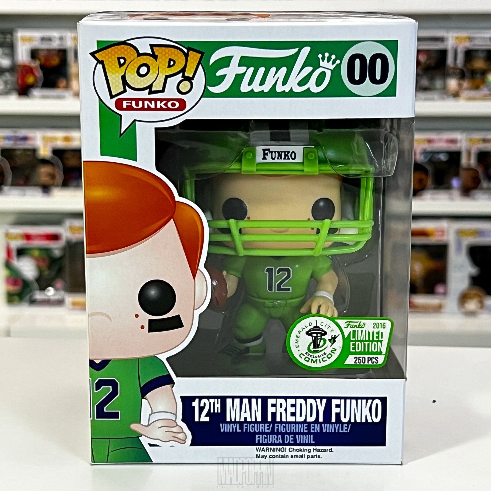 Funko Pop 12th Man Freddy Funko Football Player #12 Jersey ECCC 250 Pcs 00