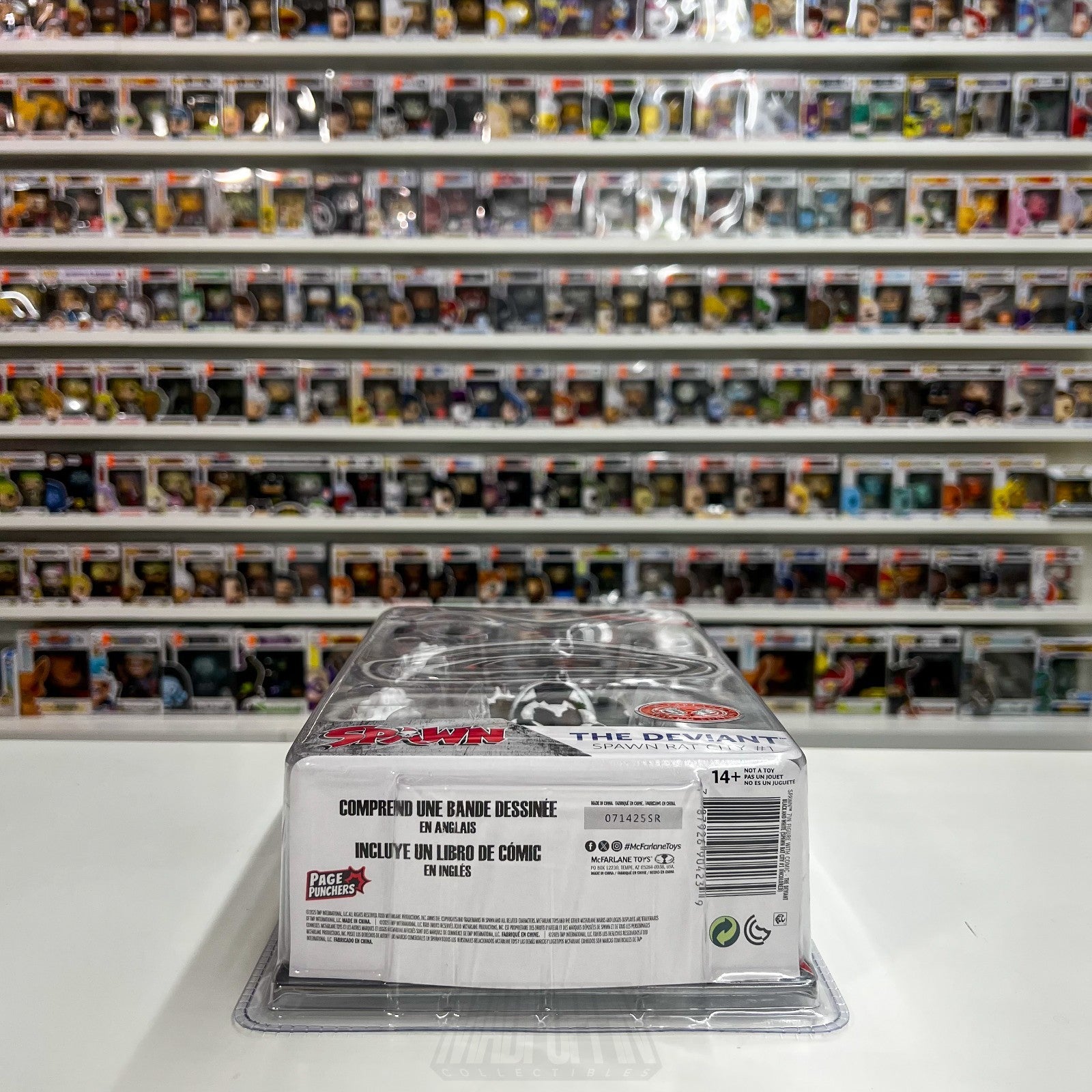 McFarlane Toys Spawn Deviant Rat City Page Punchers RED PLATINUM 7" Figure Comic