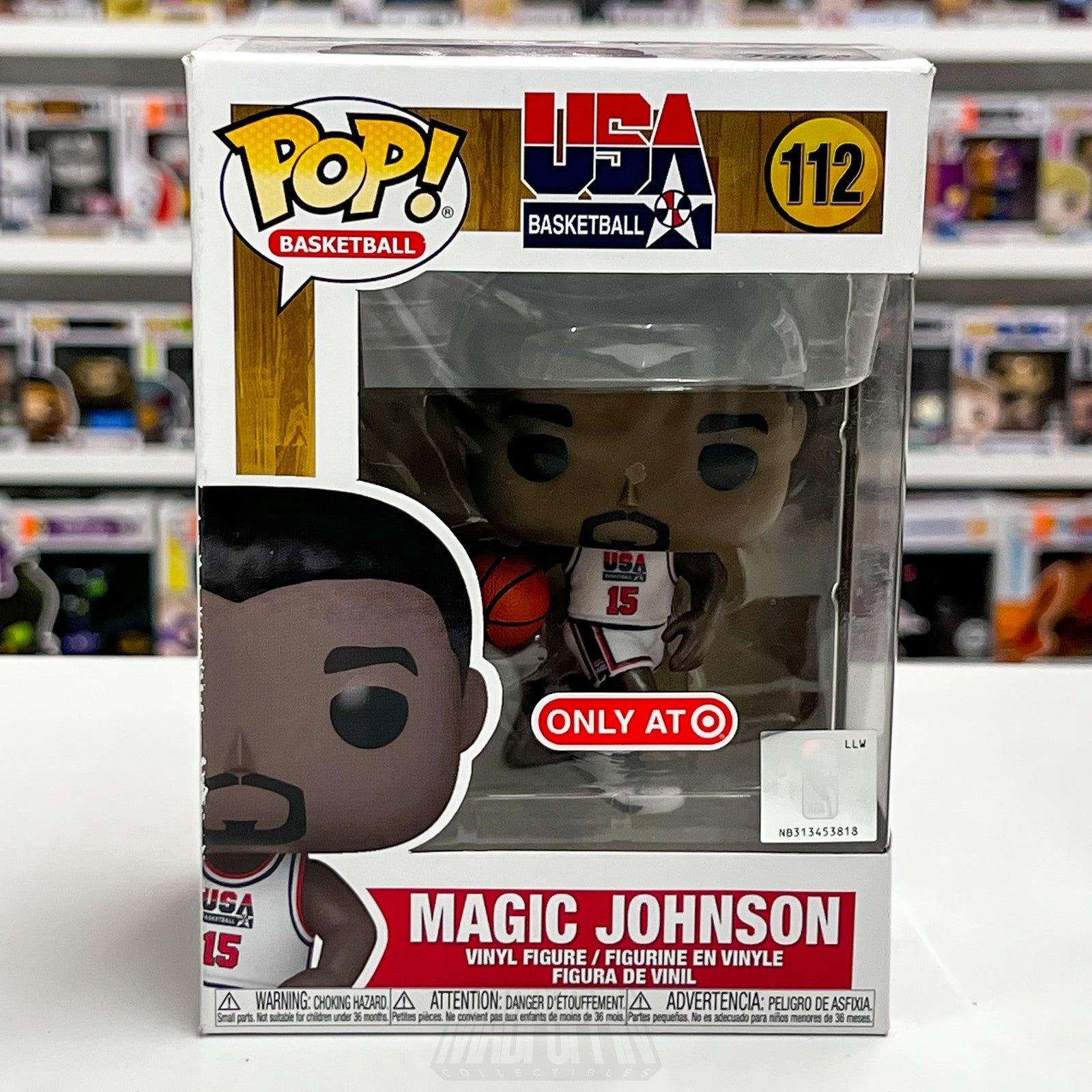 Funko Pop! Magic Johnson USA Basketball #112 Target Exclusive Vinyl Figure NBA0