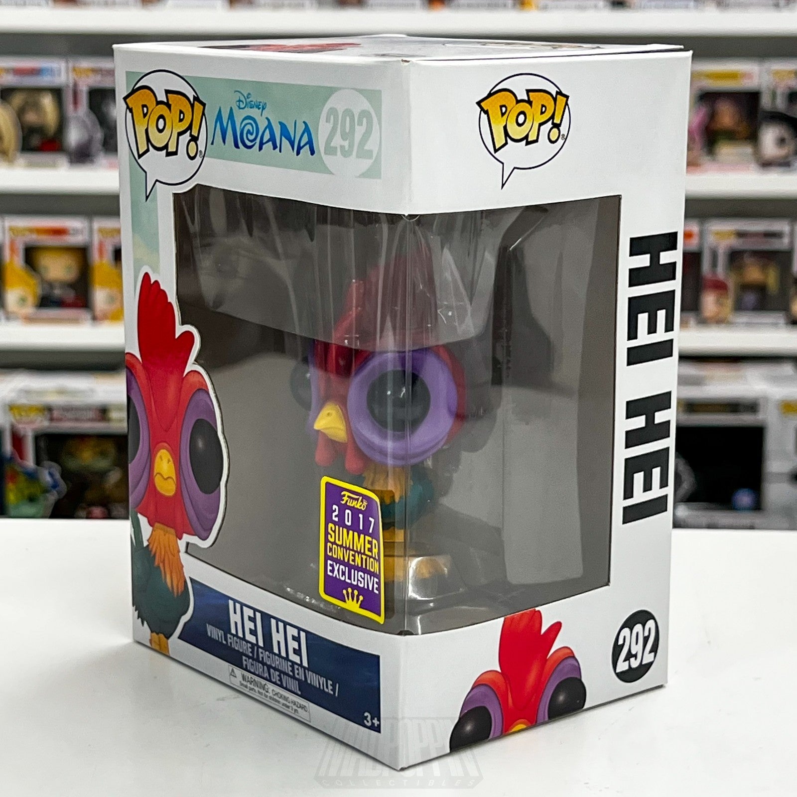 Funko Pop Disney Moana Hei Hei SDCC Summer Con 292 Rooster Toy Vinyl Figure1