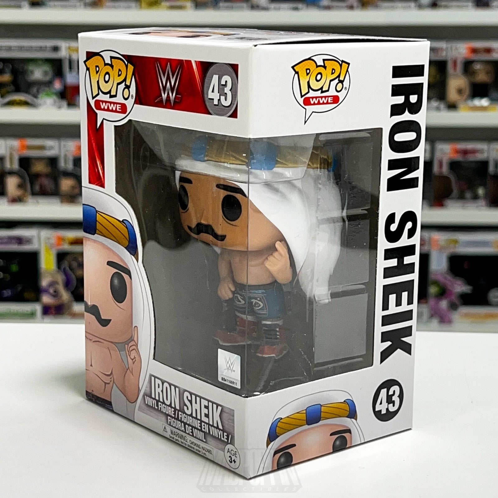 Funko Pop! WWE Iron Sheik #43 Vinyl Figure New In Box Wrestling Collectible Toy