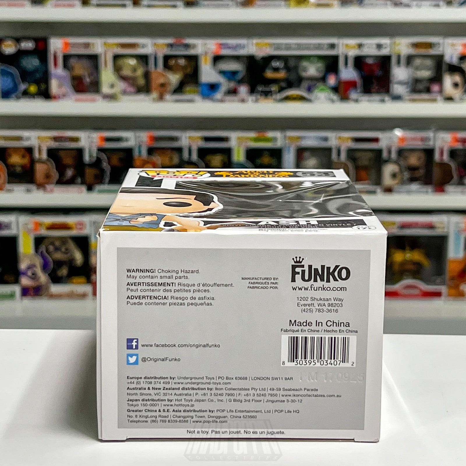 Funko Pop Movies Army of Darkness Ash 53 VAULTED Figure Box Wear Horror Movie